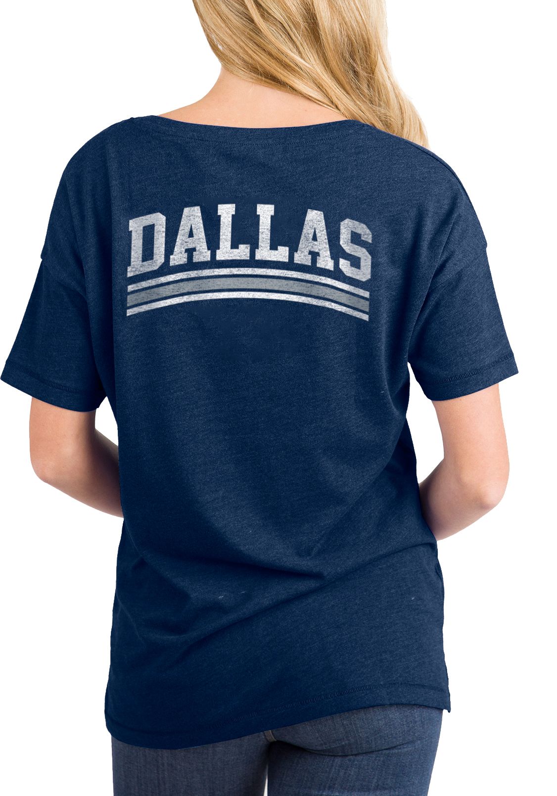 New Era Women's Dallas Cowboys Relaxed Back Navy T-Shirt product image