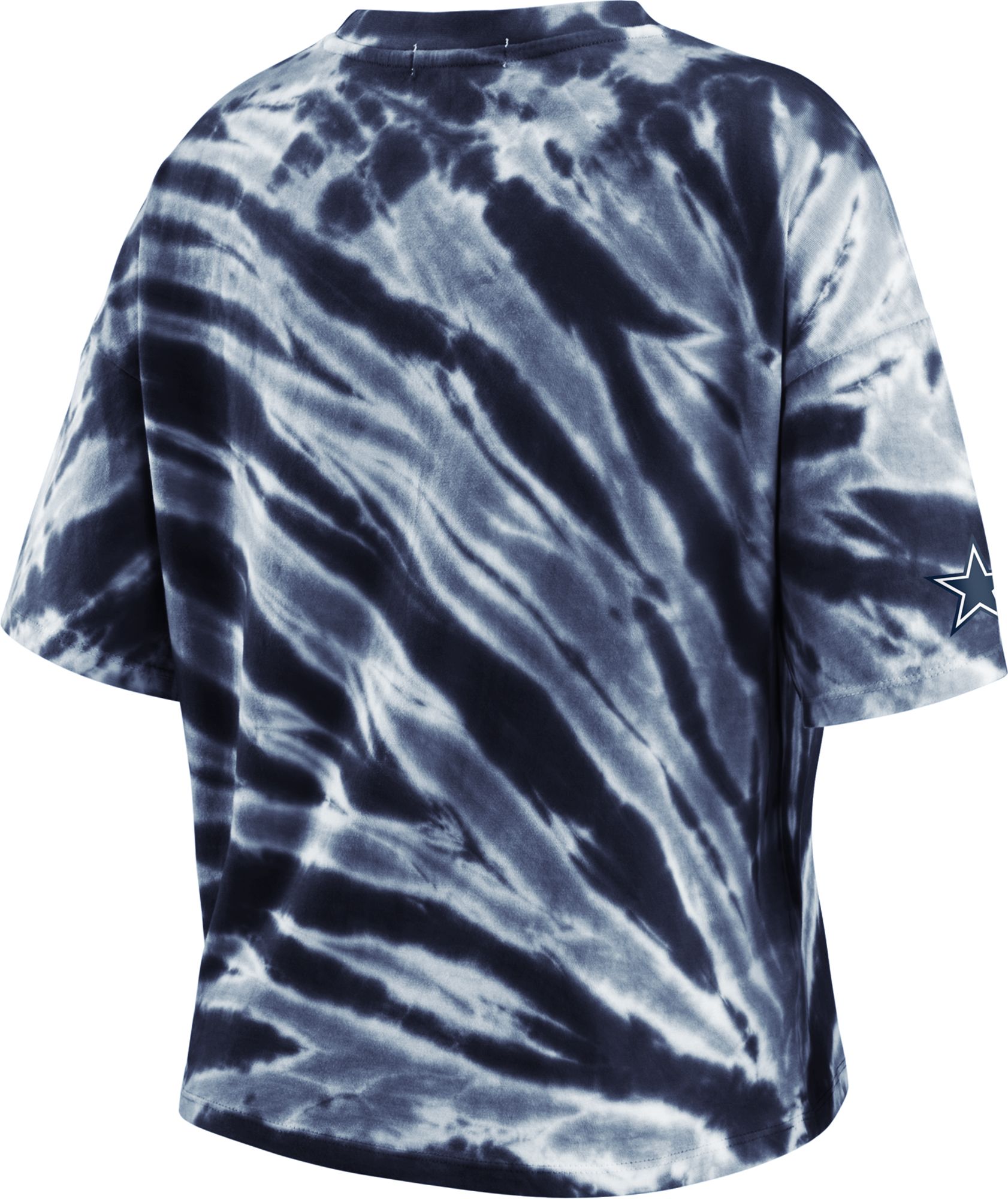 WEAR by Erin Andrews Women's Dallas Cowboys Tie Dye Navy T-Shirt product image
