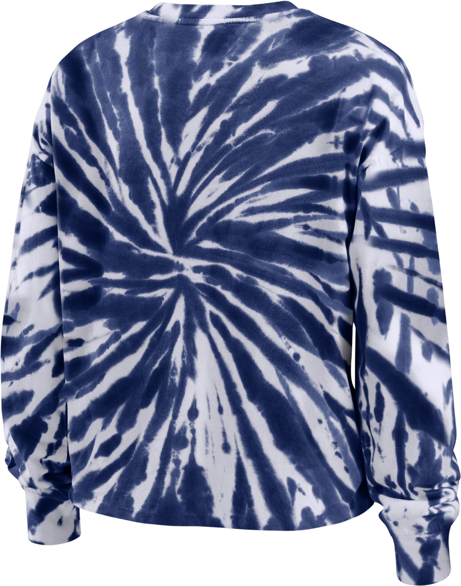 WEAR by Erin Andrews Women's Dallas Cowboys Tie Dye Navy Long Sleeve Shirt product image