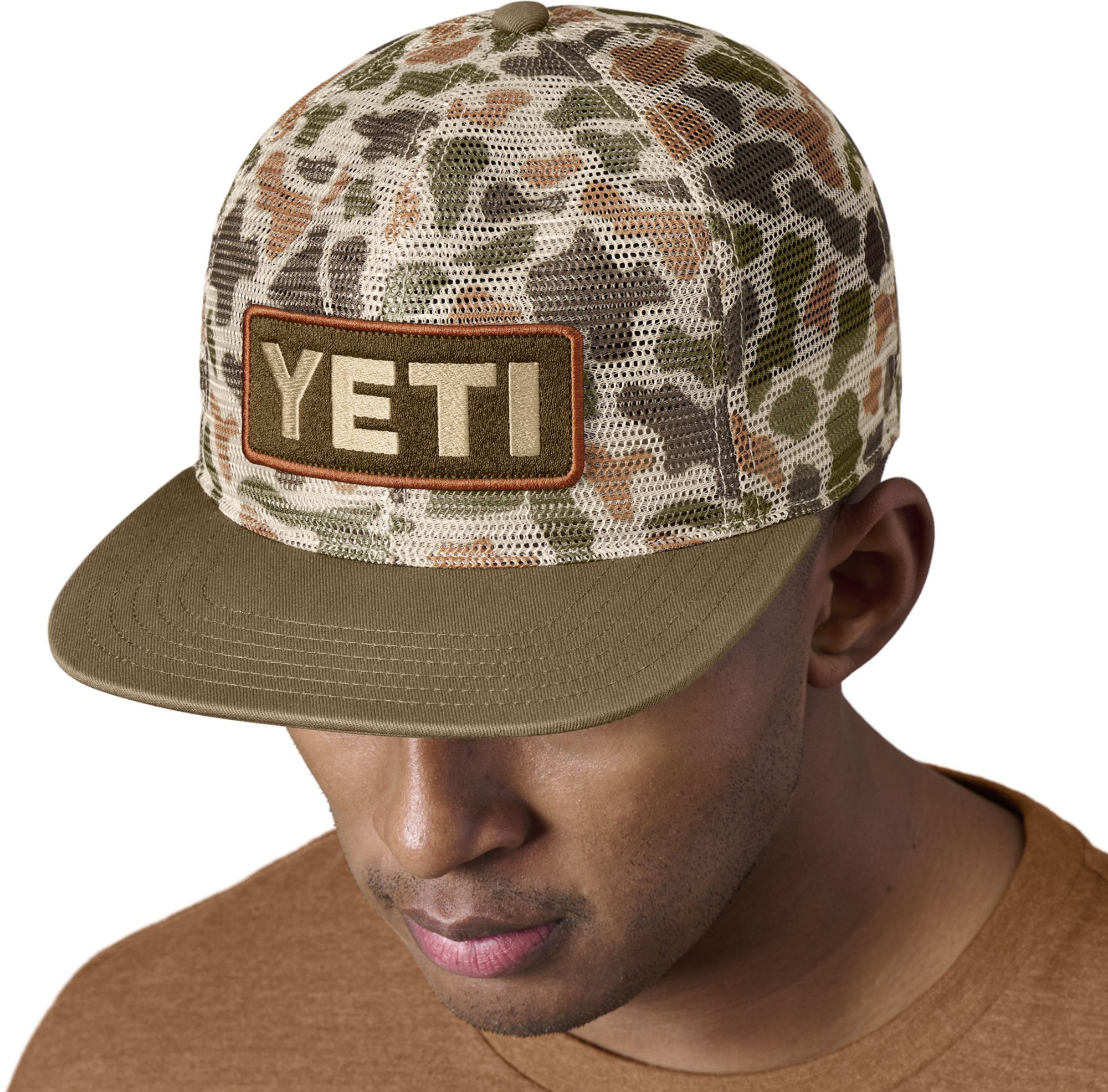 YETI Men's Mesh Camo Flat Brim Hat product image