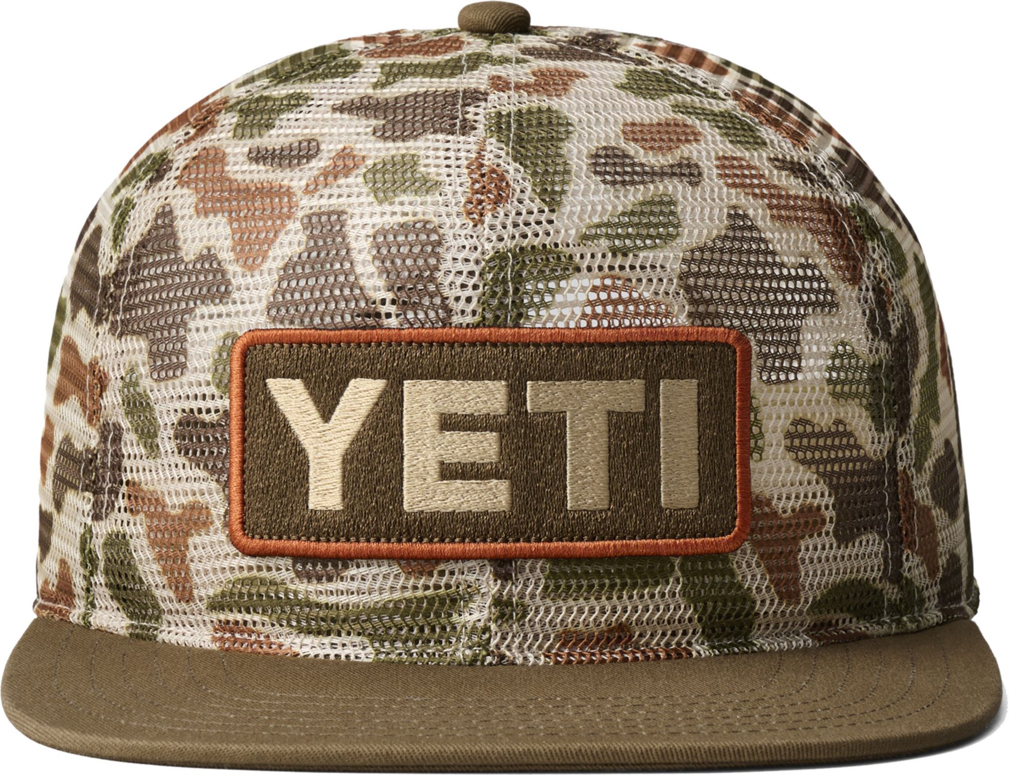 YETI Men's Mesh Camo Flat Brim Hat product image