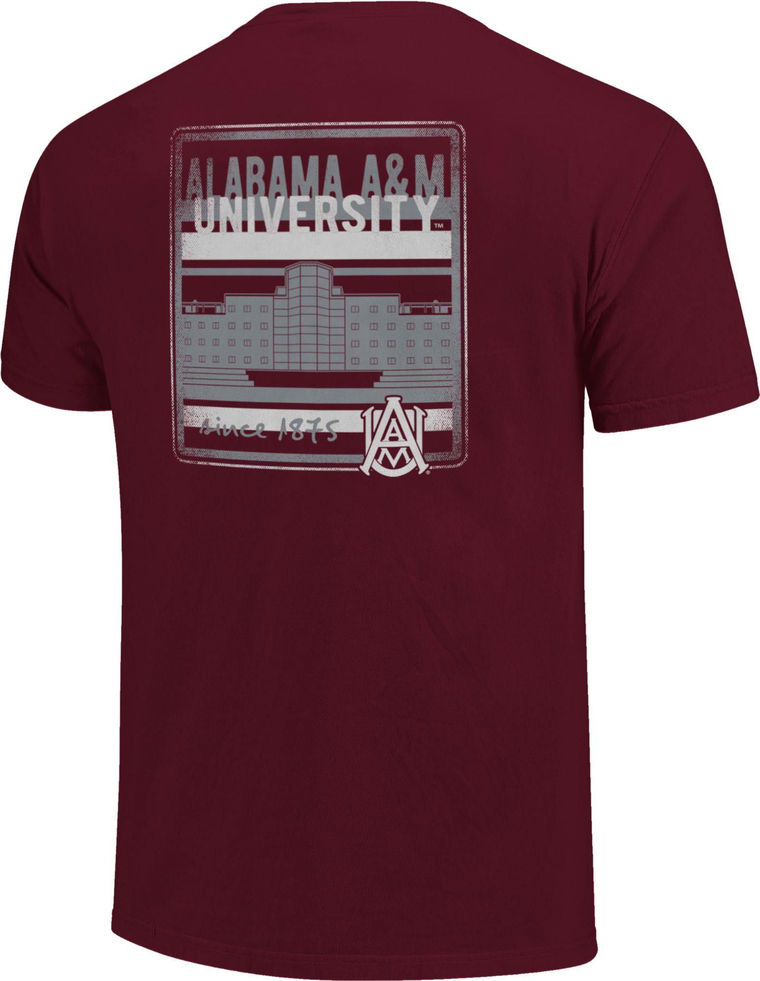 Image One Men's Alabama A&M Bulldogs Maroon Campus Buildings T-Shirt product image