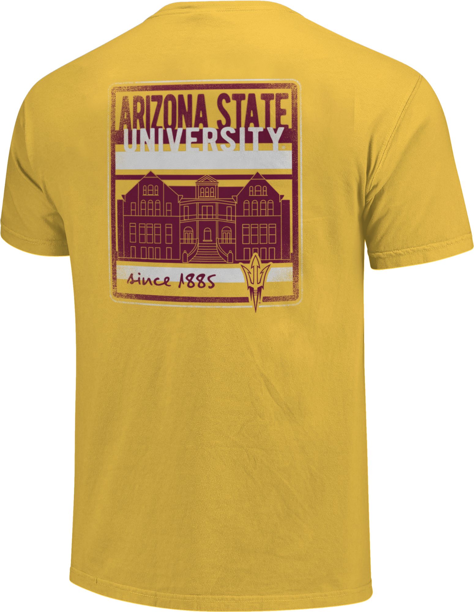 Image One Men's Arizona State Sun Devils Gold Campus Buildings T-Shirt product image