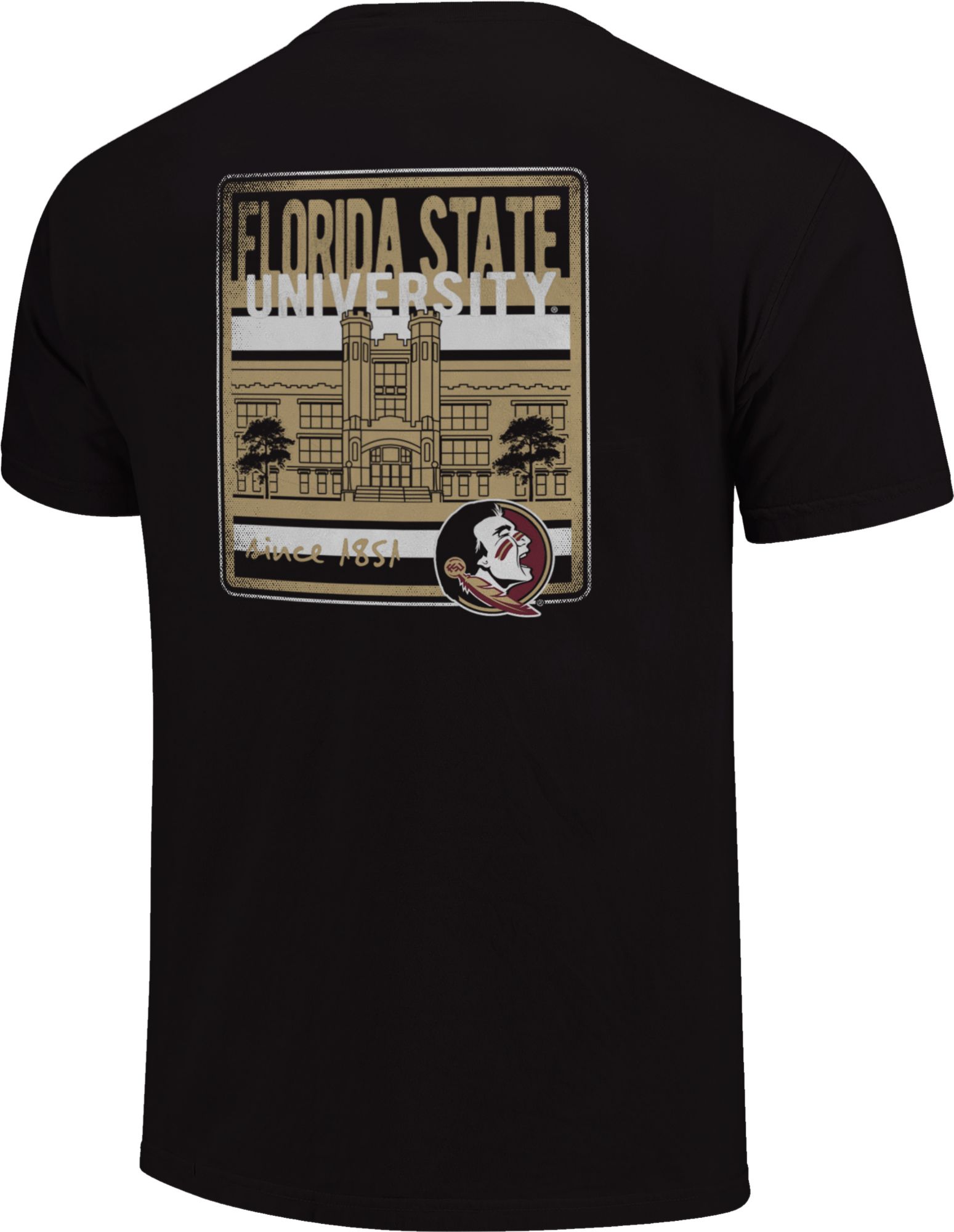 Image One Men's Florida State Seminoles Black Campus Buildings T-Shirt product image