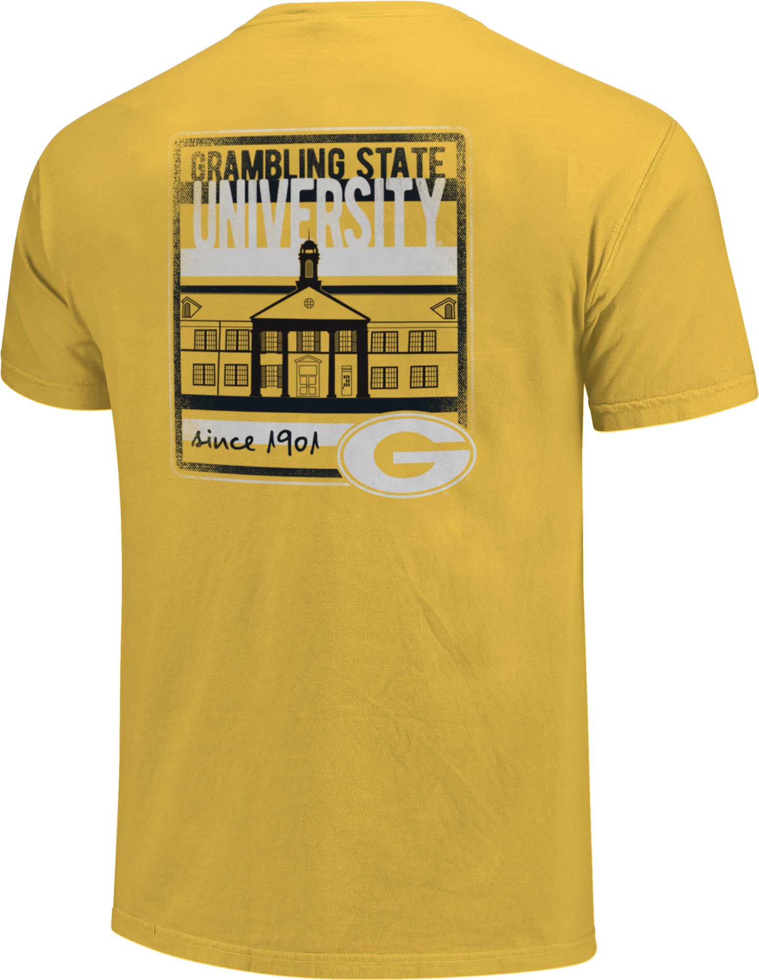 Image One Men's Grambing State Tigers Gold Campus Buildings T-Shirt product image