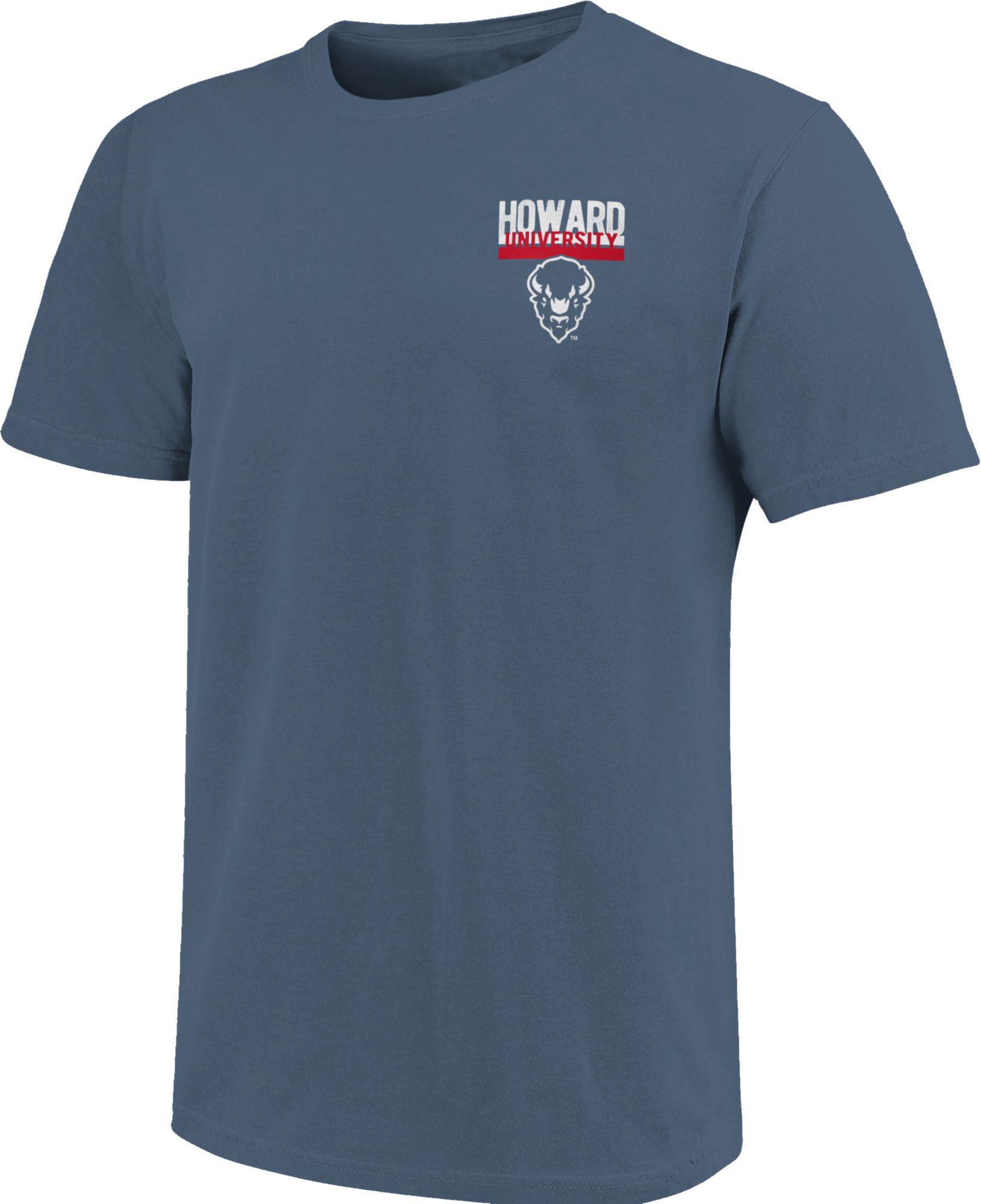 Image One Men's Howard Bison Blue Campus Buildings T-Shirt product image