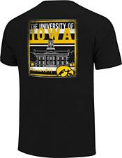 Image One Men's Iowa Hawkeyes Black Campus Buildings T-Shirt product image