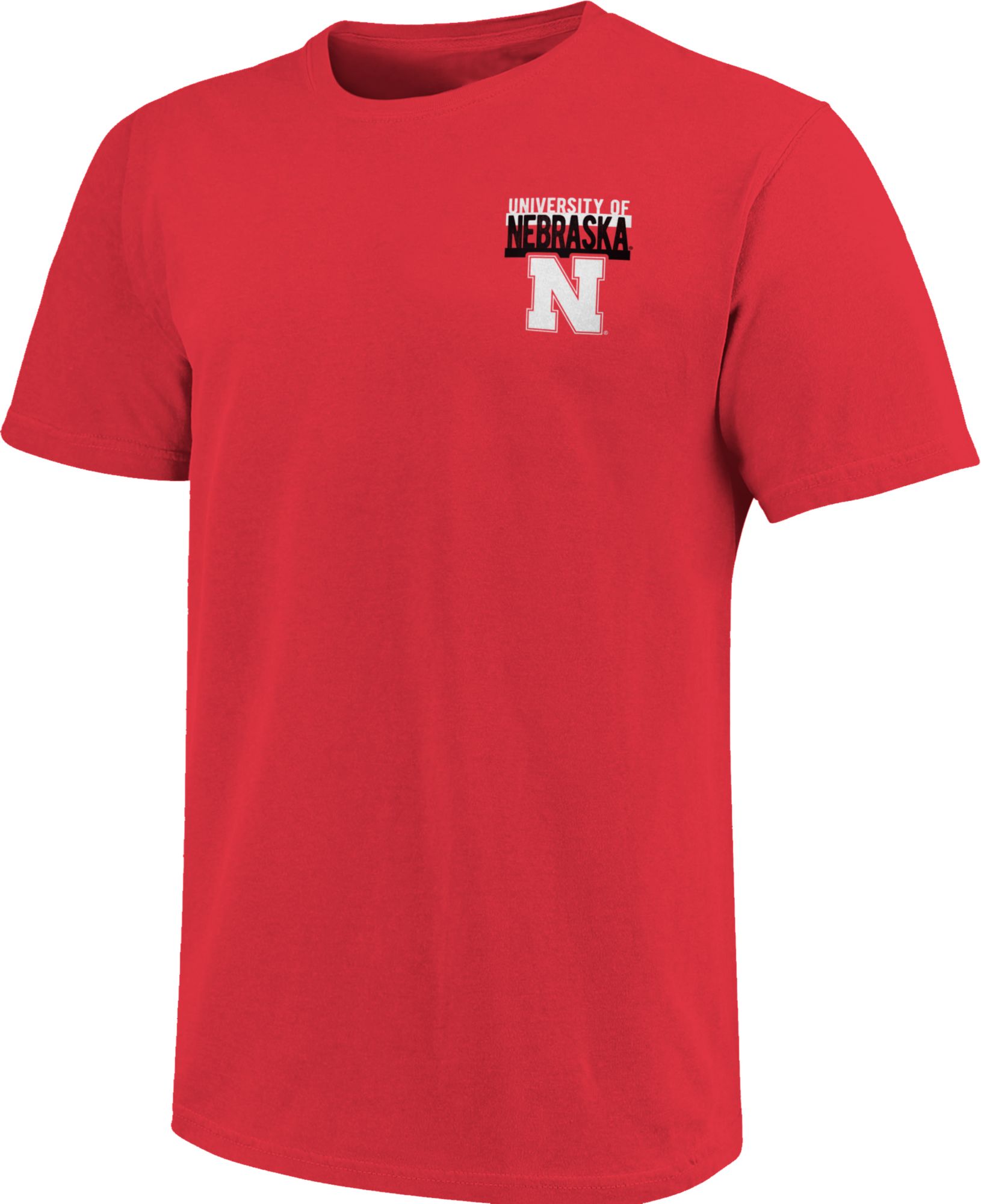 Image One Men's Nebraska Cornhuskers Scarlet Campus Buildings T-Shirt product image