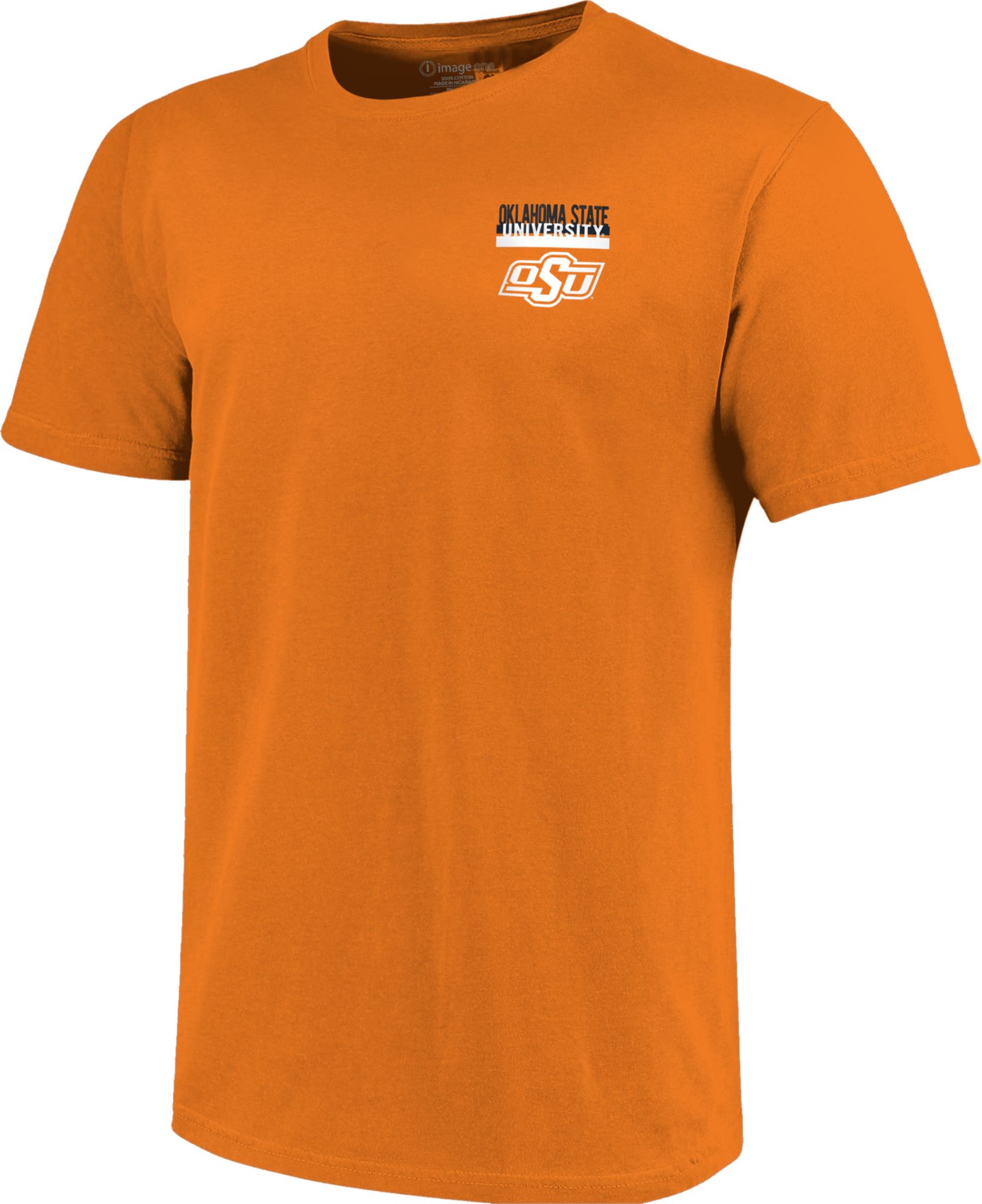 Image One Men's Oklahoma State Cowboys Orange Campus Buildings T-Shirt product image