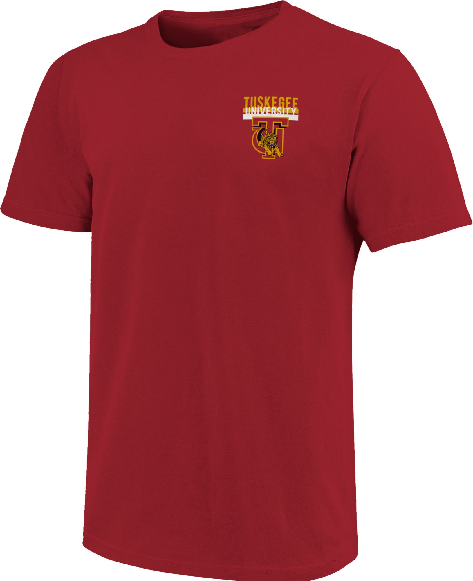 Image One Men's Tuskegee Golden Tigers Crimson Campus Buildings T-Shirt product image
