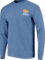 Image One Men's Pitt Panthers Blue Campus Skyline Long Sleeve T-Shirt product image
