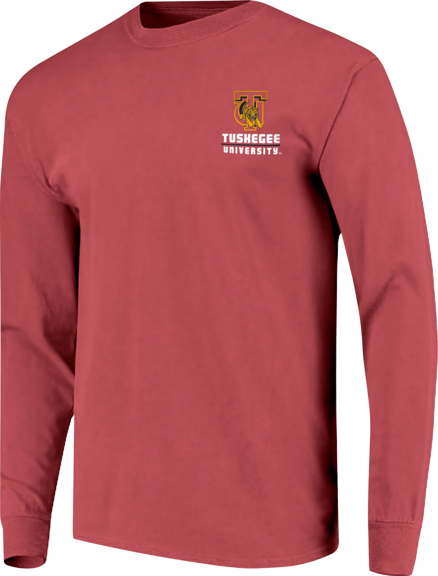 Image One Men's Tuskegee Golden Tigers Crimson Campus Skyline Long Sleeve T-Shirt product image