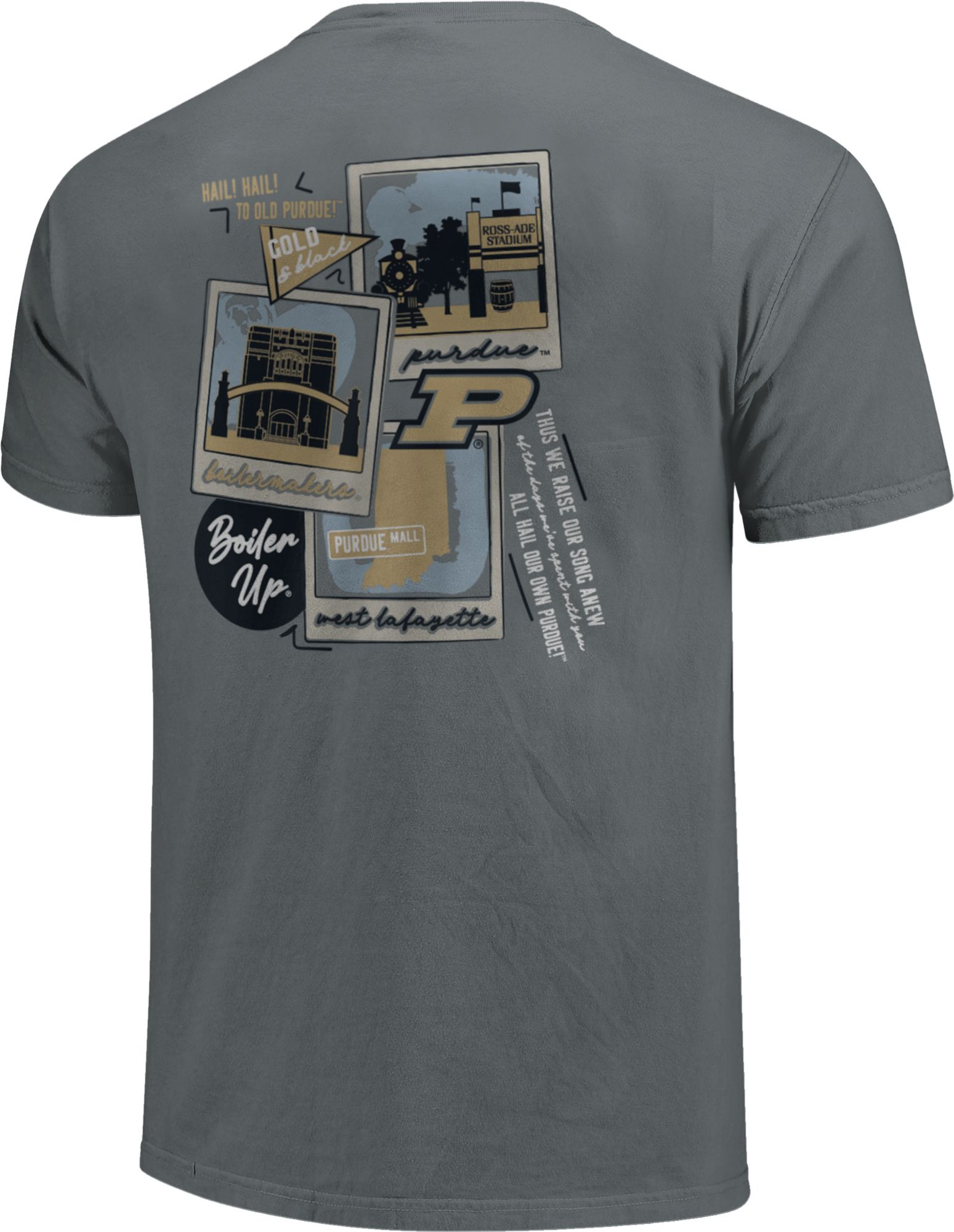 Image One Men's Purdue Boilermakers Grey Campus Polaroids T-Shirt product image