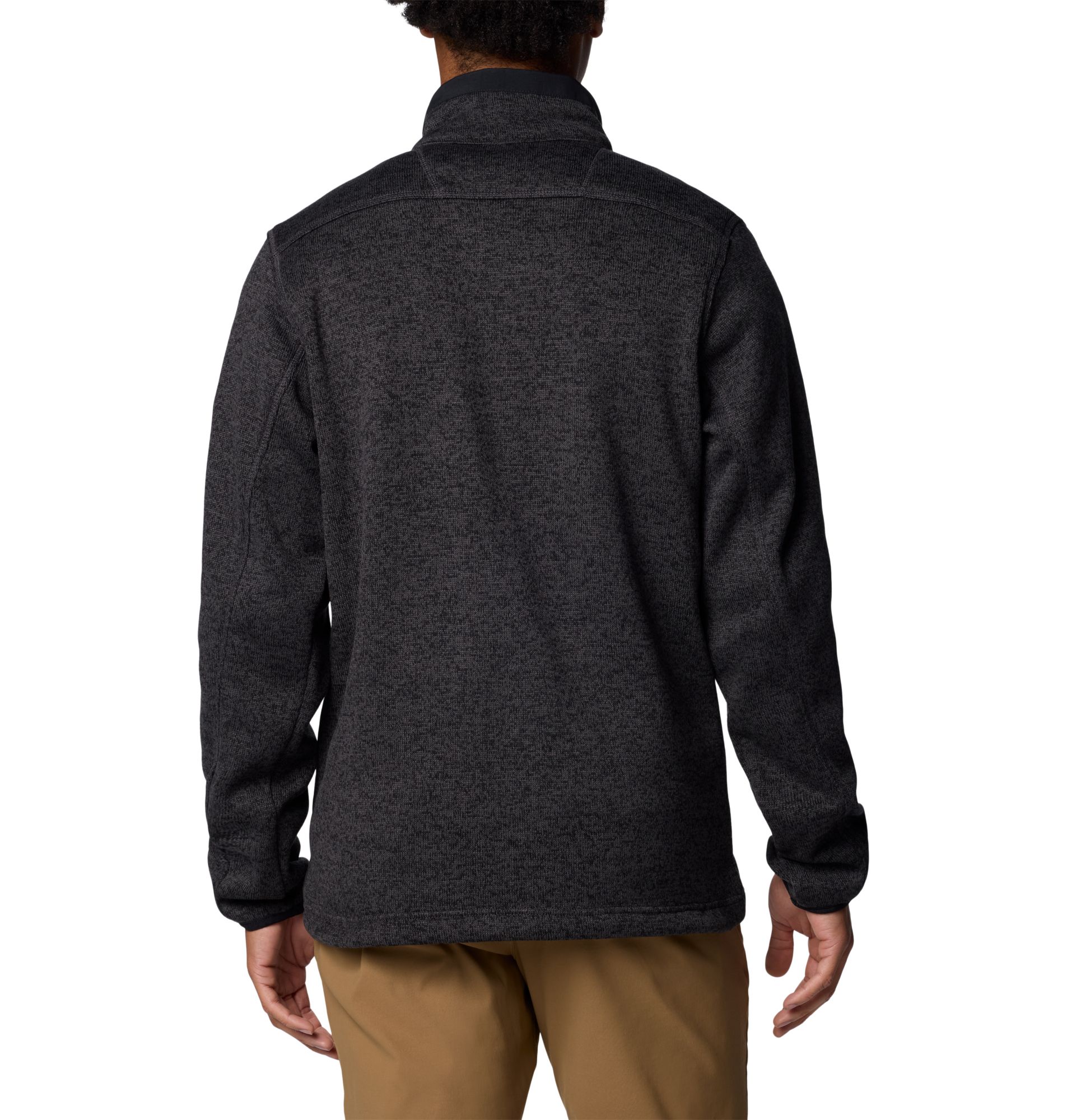 Columbia Men's Iowa Hawkeyes Black Heather Sweater Weather 1/2 Zip Pullover product image