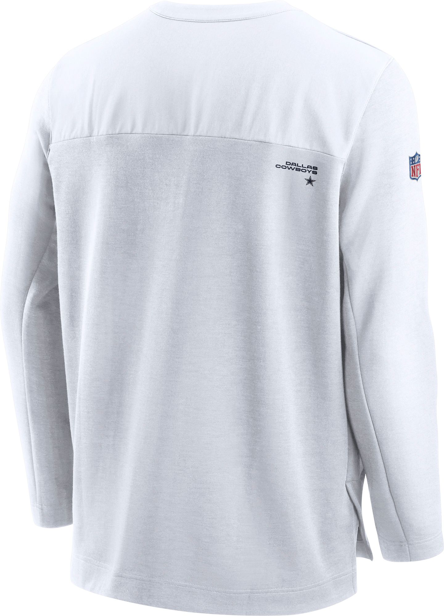 Nike Men's Dallas Cowboys Sideline Coach Half-Zip White Pullover product image