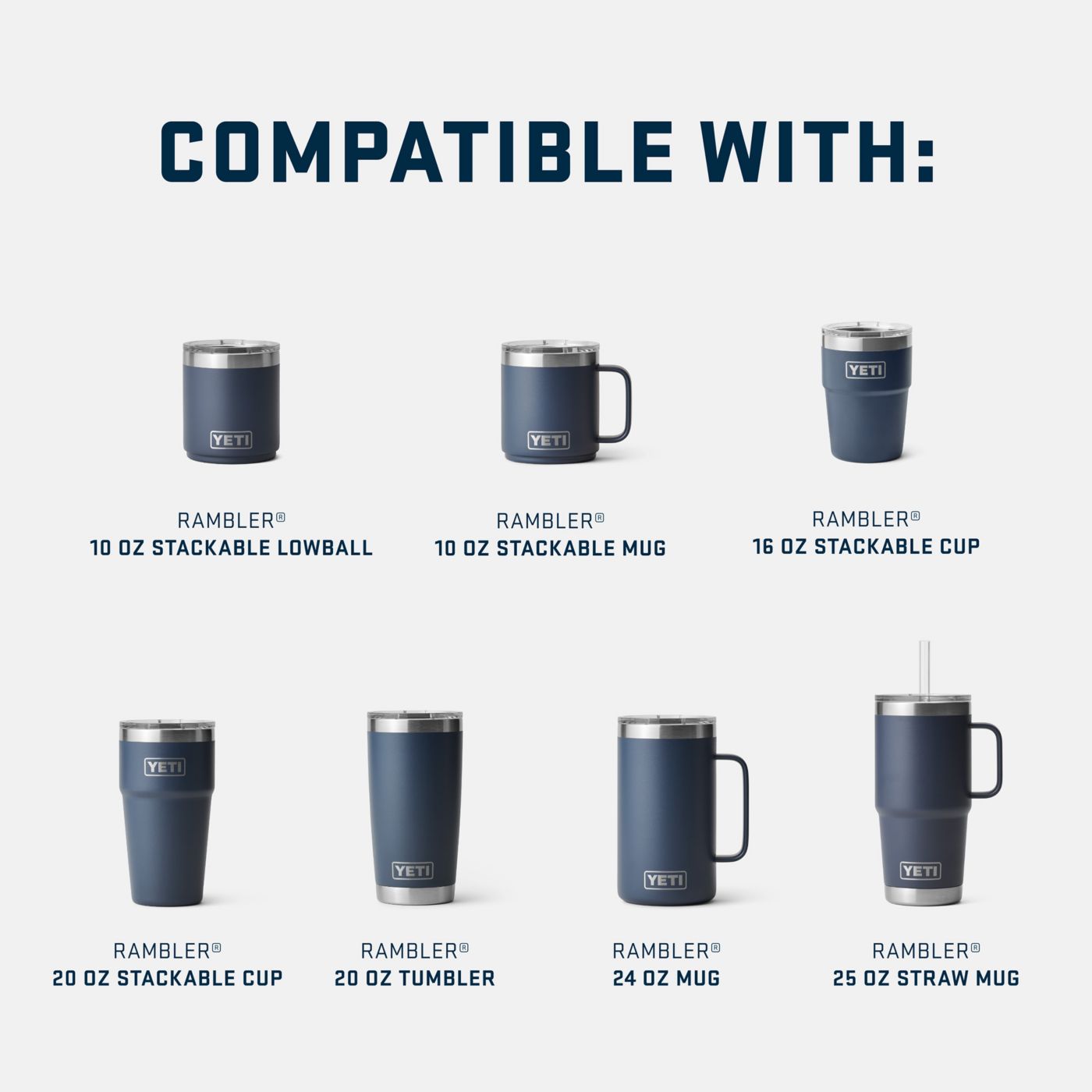 Yeti 20oz Rambler Travel Mugs - Set of 2 * Bonus popular Magslider Color Pack