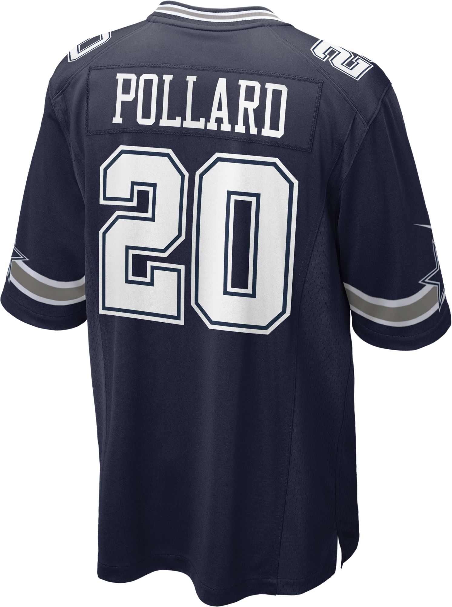 Nike Men's Dallas Cowboys Tony Pollard #20 Navy Game Jersey