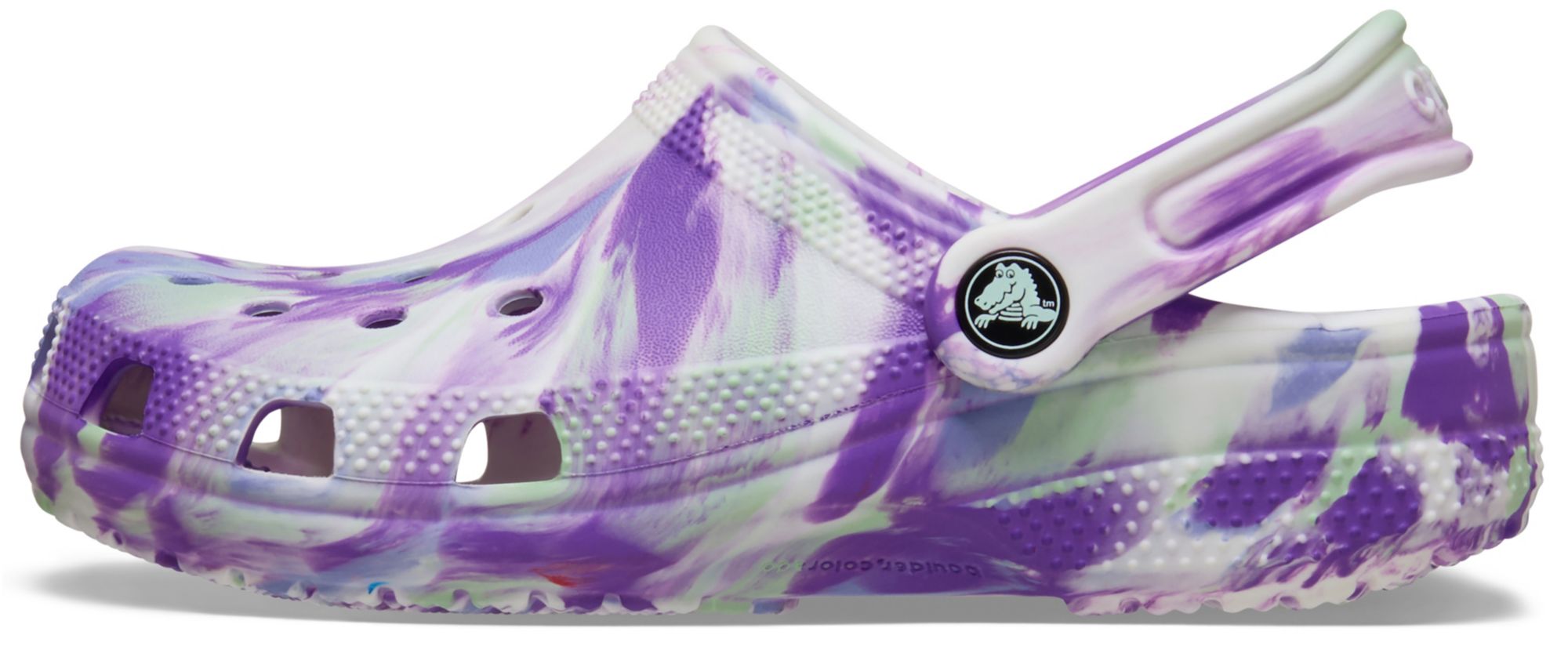 Crocs Kids Classic Glow Marbled Clogs product image