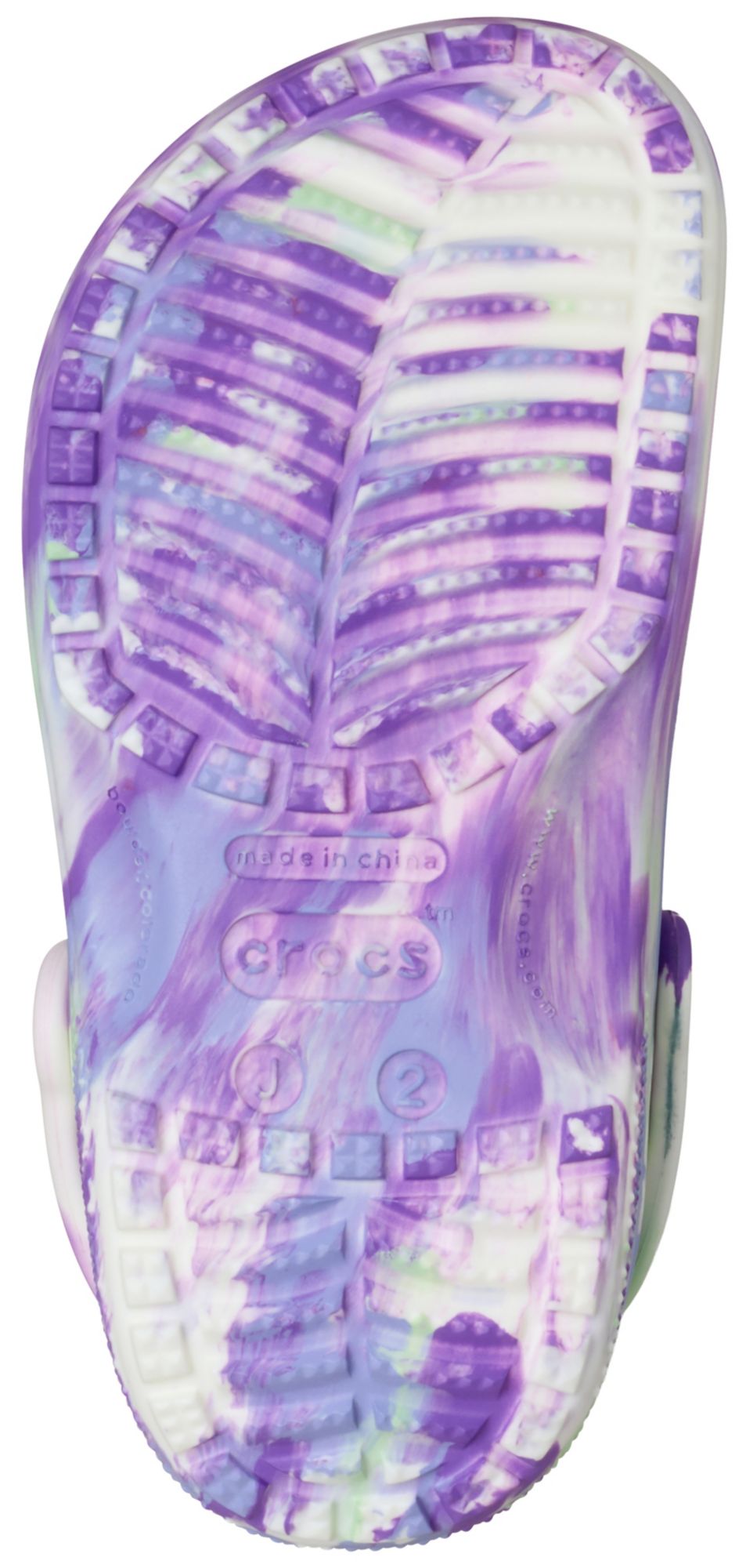 Crocs Kids Classic Glow Marbled Clogs product image