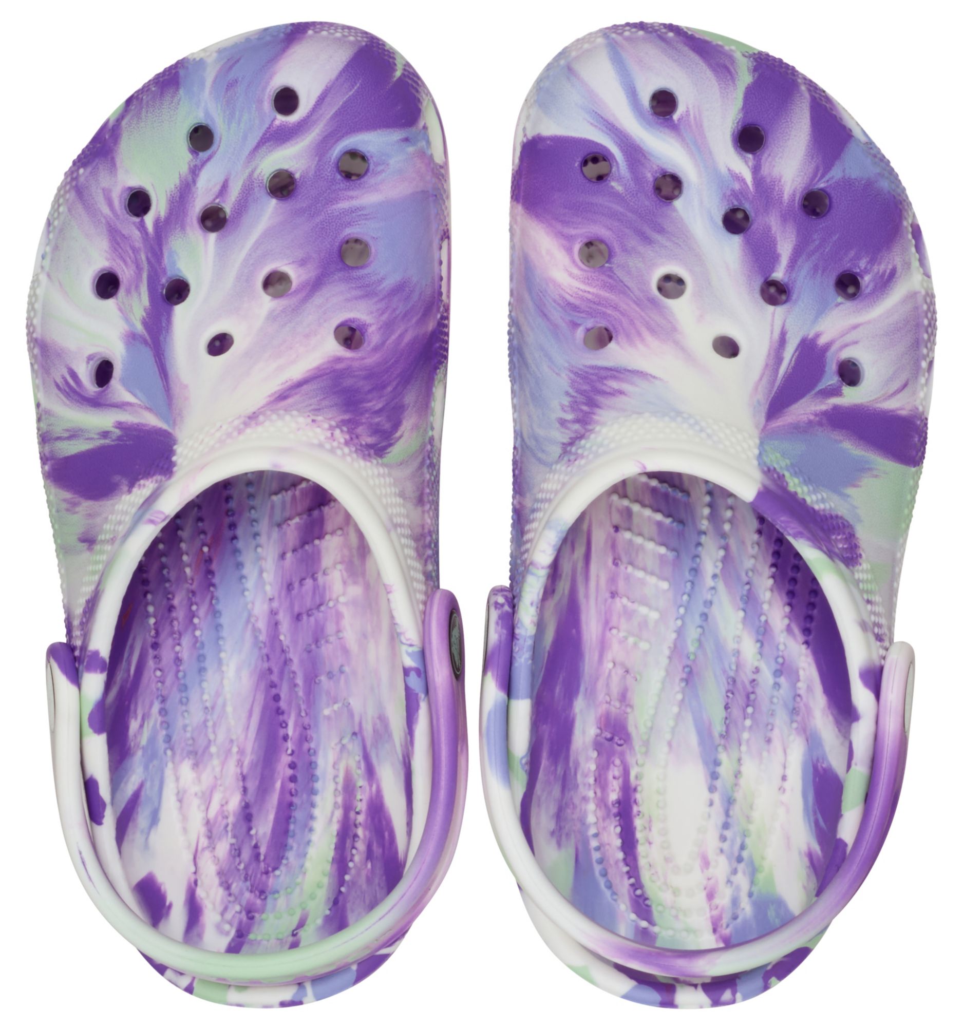 Crocs Kids Classic Glow Marbled Clogs product image