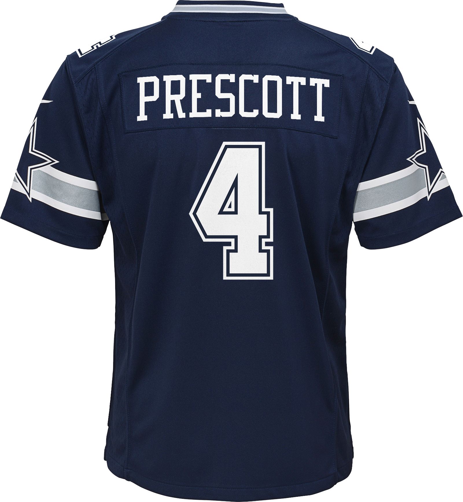 Nike Youth Dallas Cowboys Dak Prescott #4 Navy Game Jersey product image