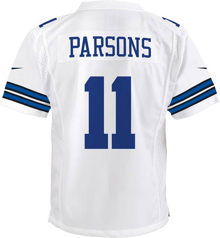 Nike Youth Dallas Cowboys Micah Parsons #11 White Game Jersey