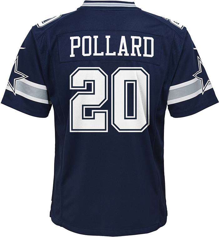 Nike Youth Dallas Cowboys Tony Pollard #20 Navy Game Jersey