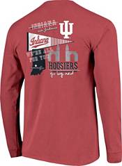 Image One Men's Indiana Hoosiers Crimson Hyperlocal Long Sleeve T-Shirt product image