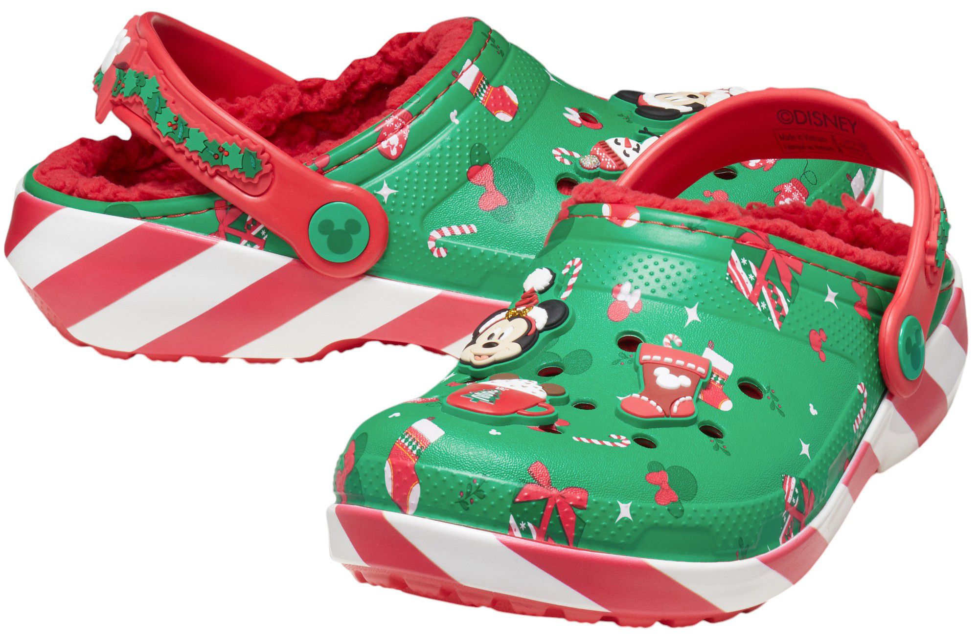 Crocs Toddler Mickey Mouse Holiday Lined Classic Clogs product image