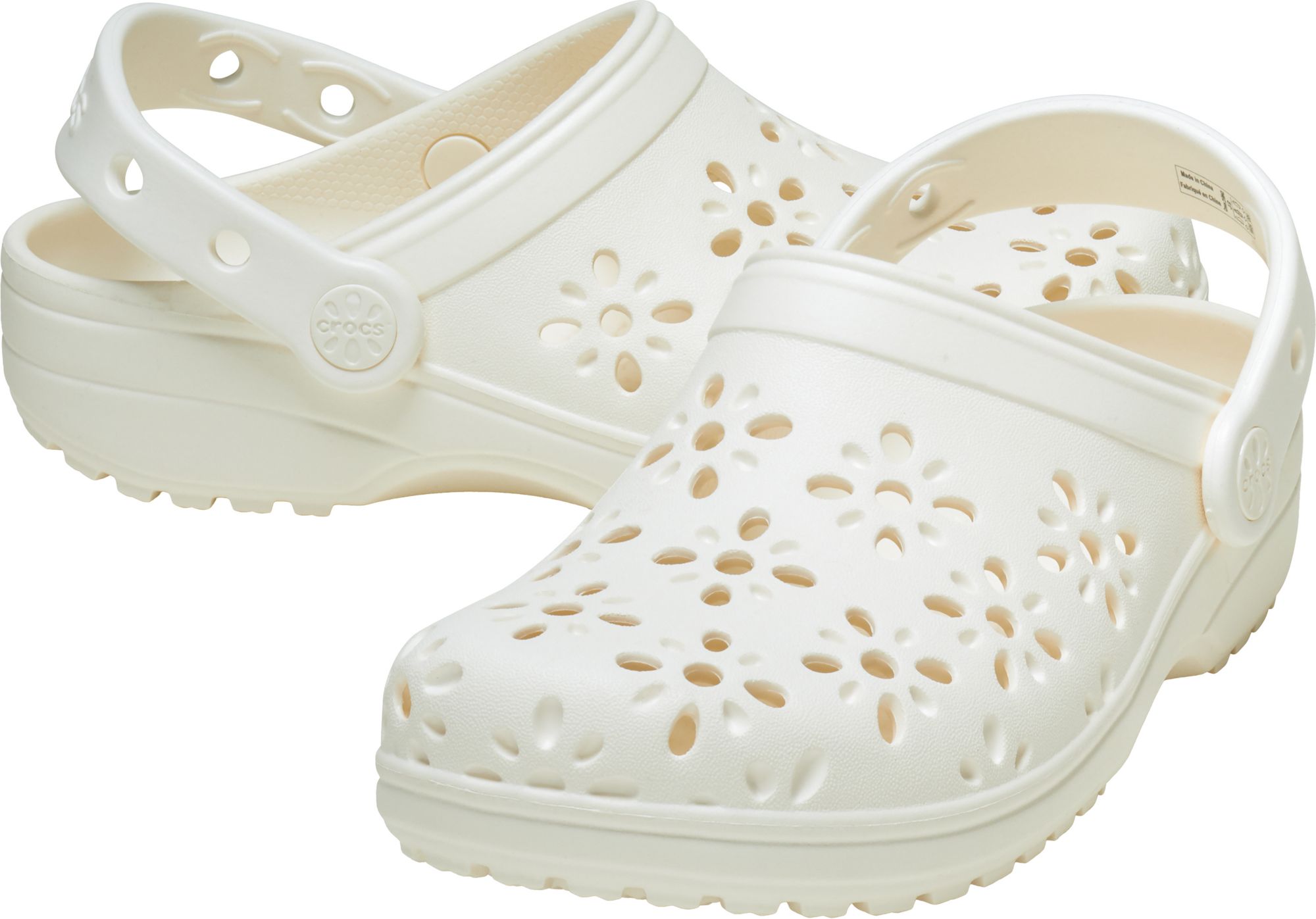 Crocs Kids Classic Floral Cut Out Clog product image