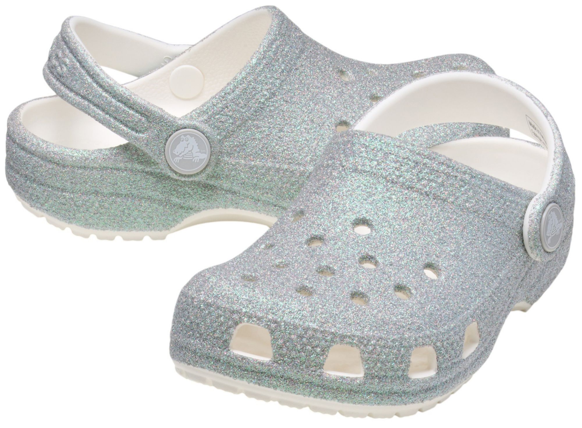 Crocs Toddler Iridescent Glitter Clogs product image