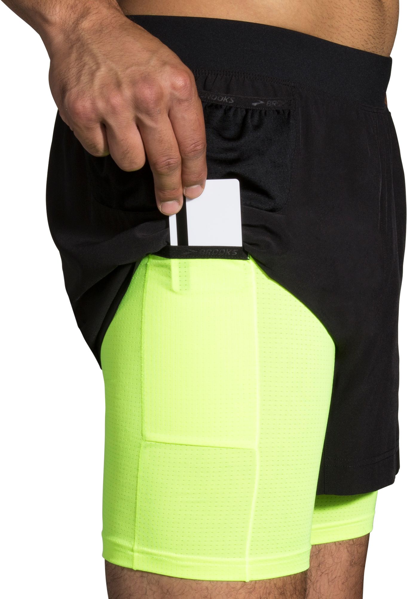 Brooks Men's Run Visible Carbonite 5” 2-in-1 Shorts product image