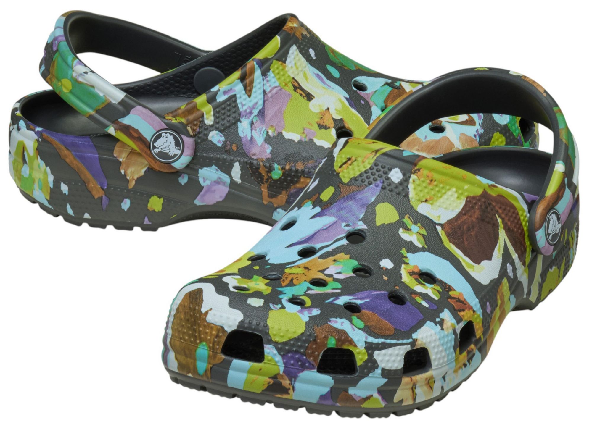 Crocs Classic Painted Floral Clog product image