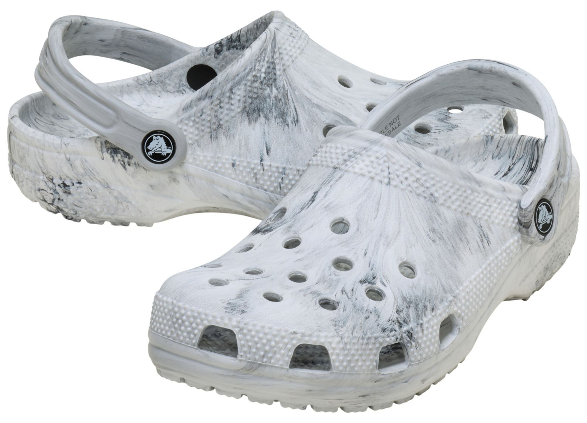 Crocs Kids Classic Watercolor Marble Clogs product image