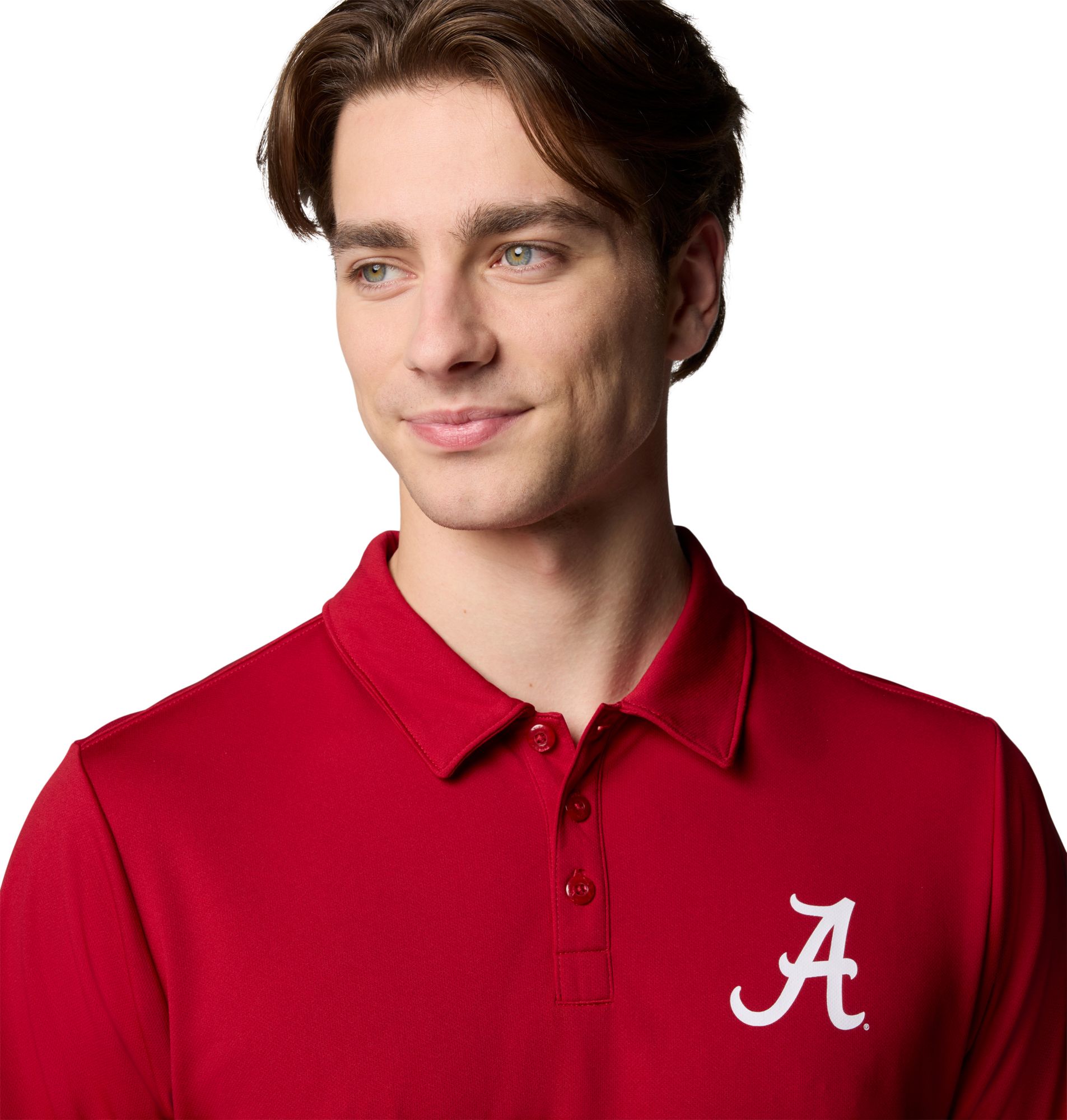 Columbia Men's Alabama Crimson Tide Red Velvet Fair Catch Polo product image