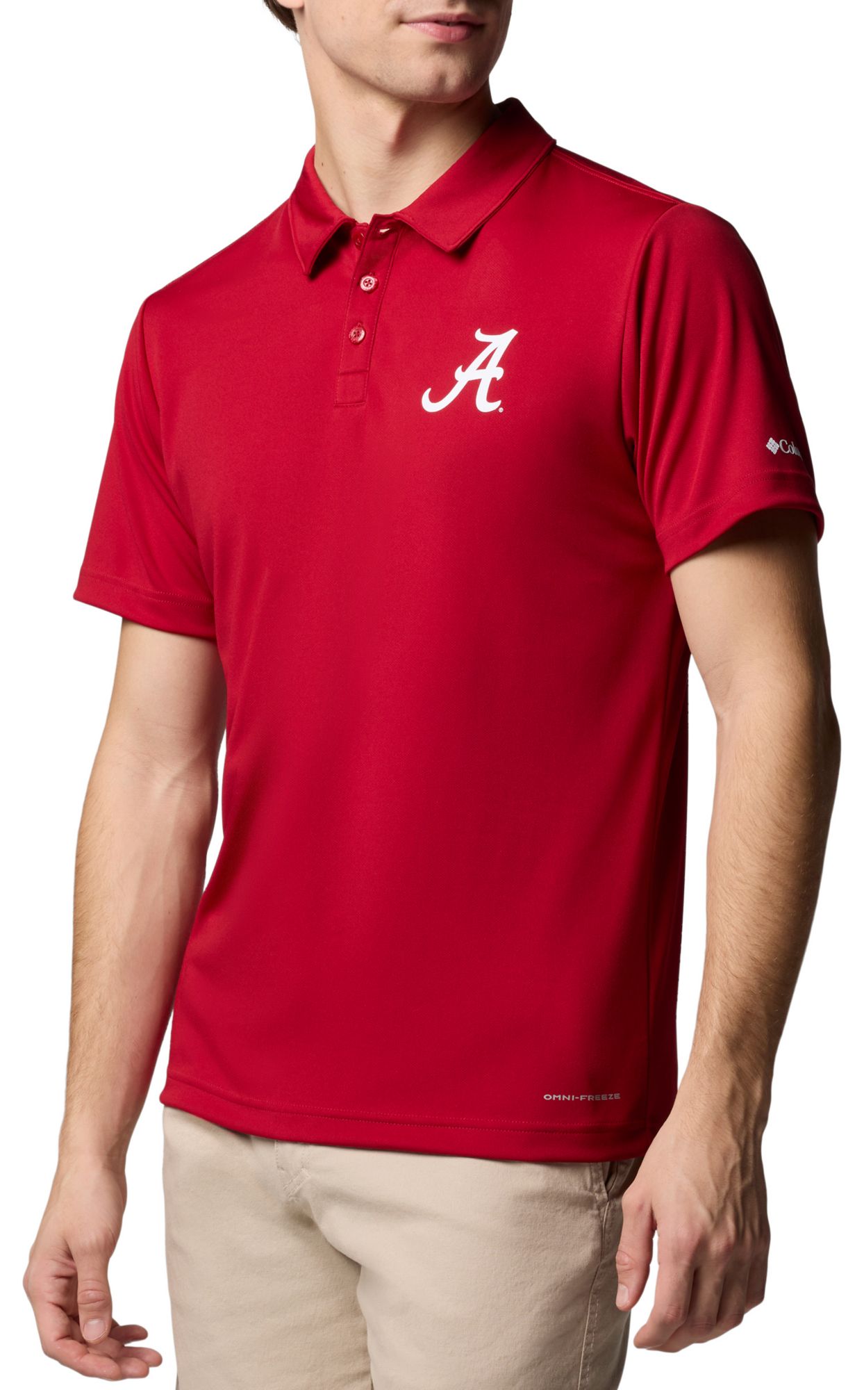 Columbia Men's Alabama Crimson Tide Red Velvet Fair Catch Polo product image