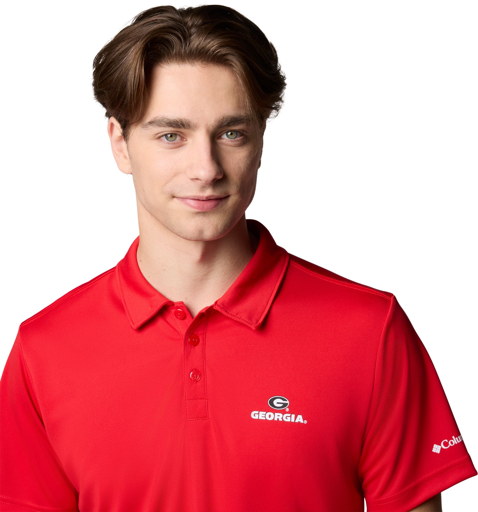 Columbia Men's Georgia Bulldogs Bright Red Fair Catch Polo product image