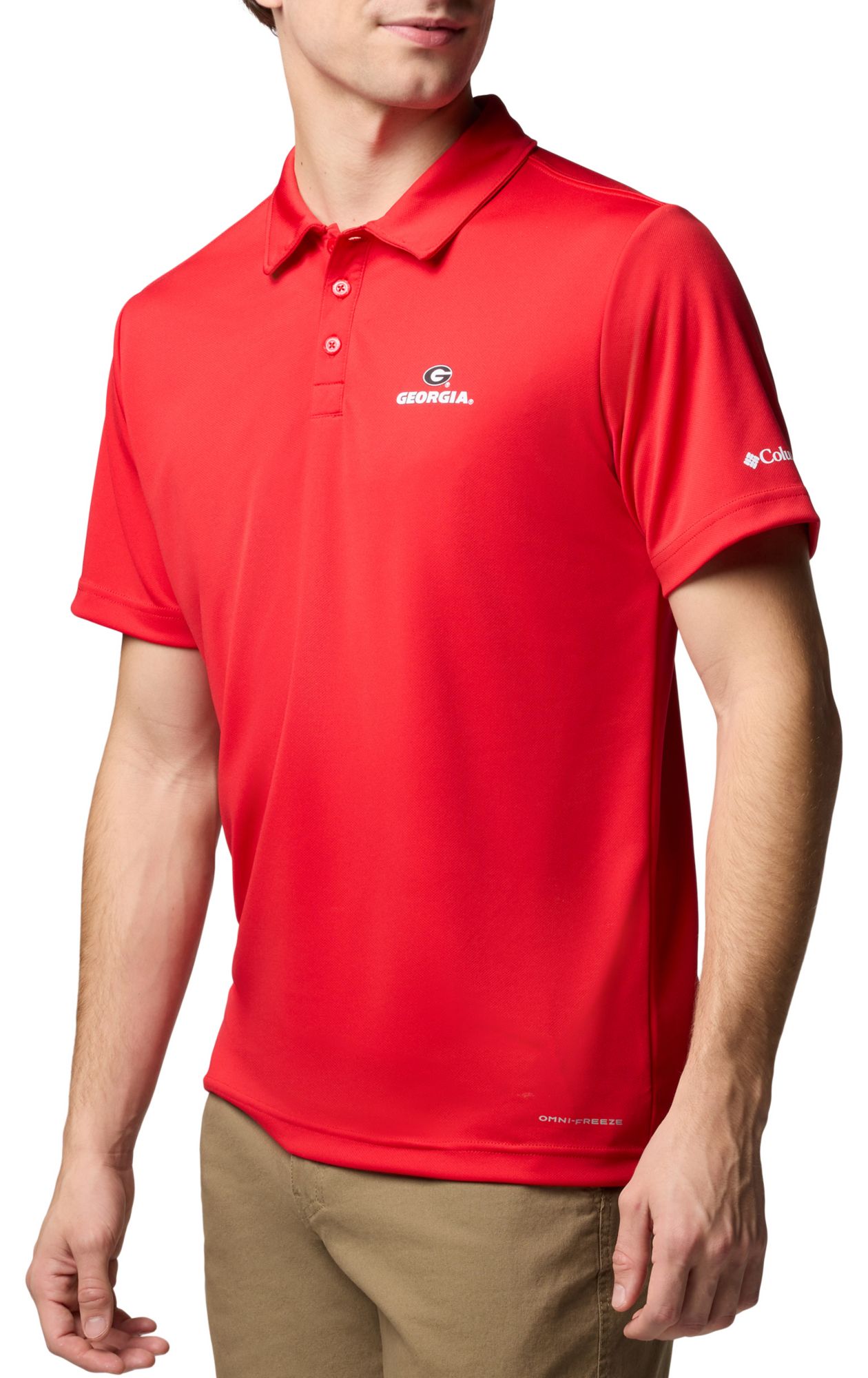 Columbia Men's Georgia Bulldogs Bright Red Fair Catch Polo product image