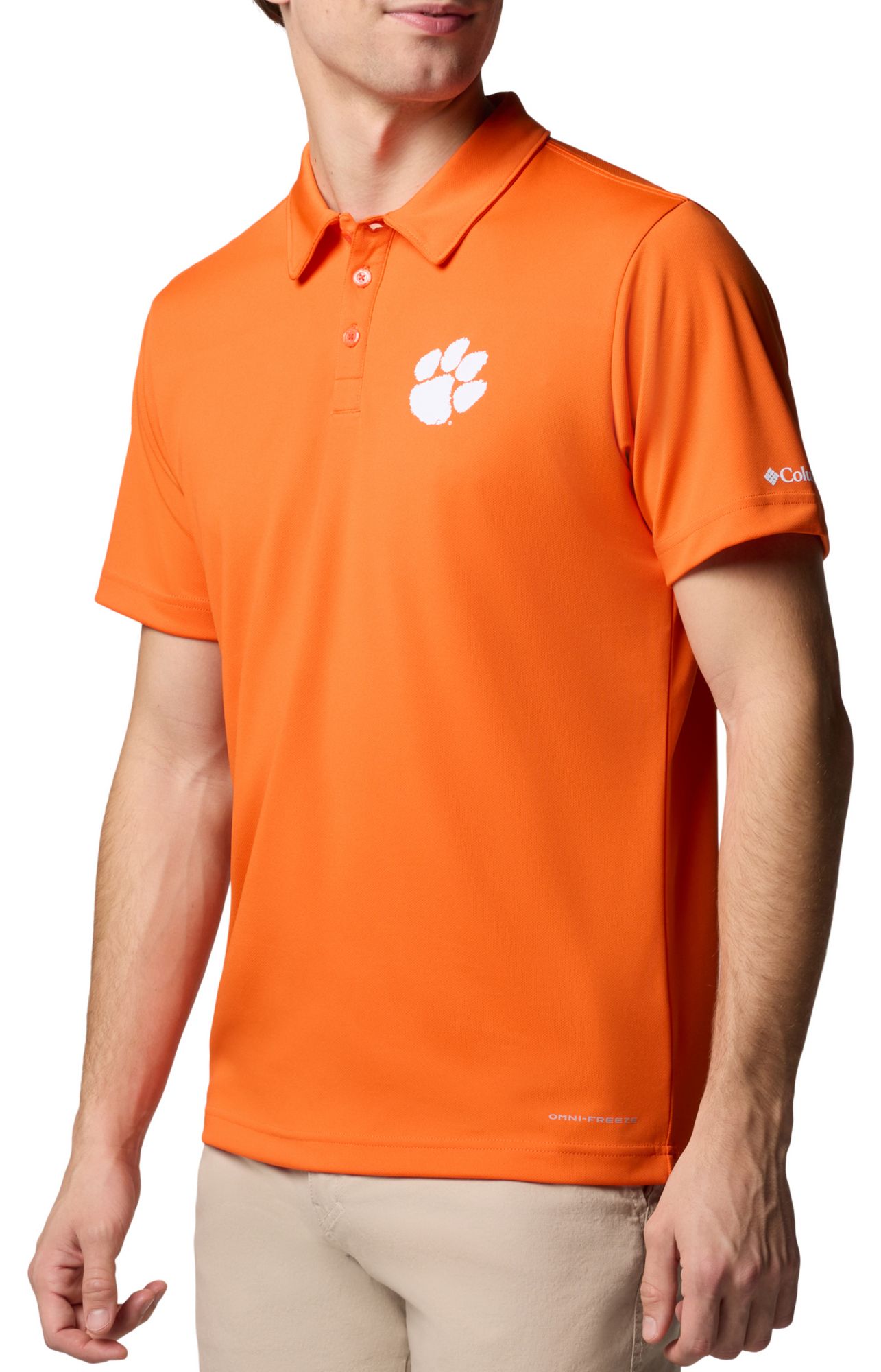 Columbia Men's Clemson Tigers Spark Orange Fair Catch Polo product image