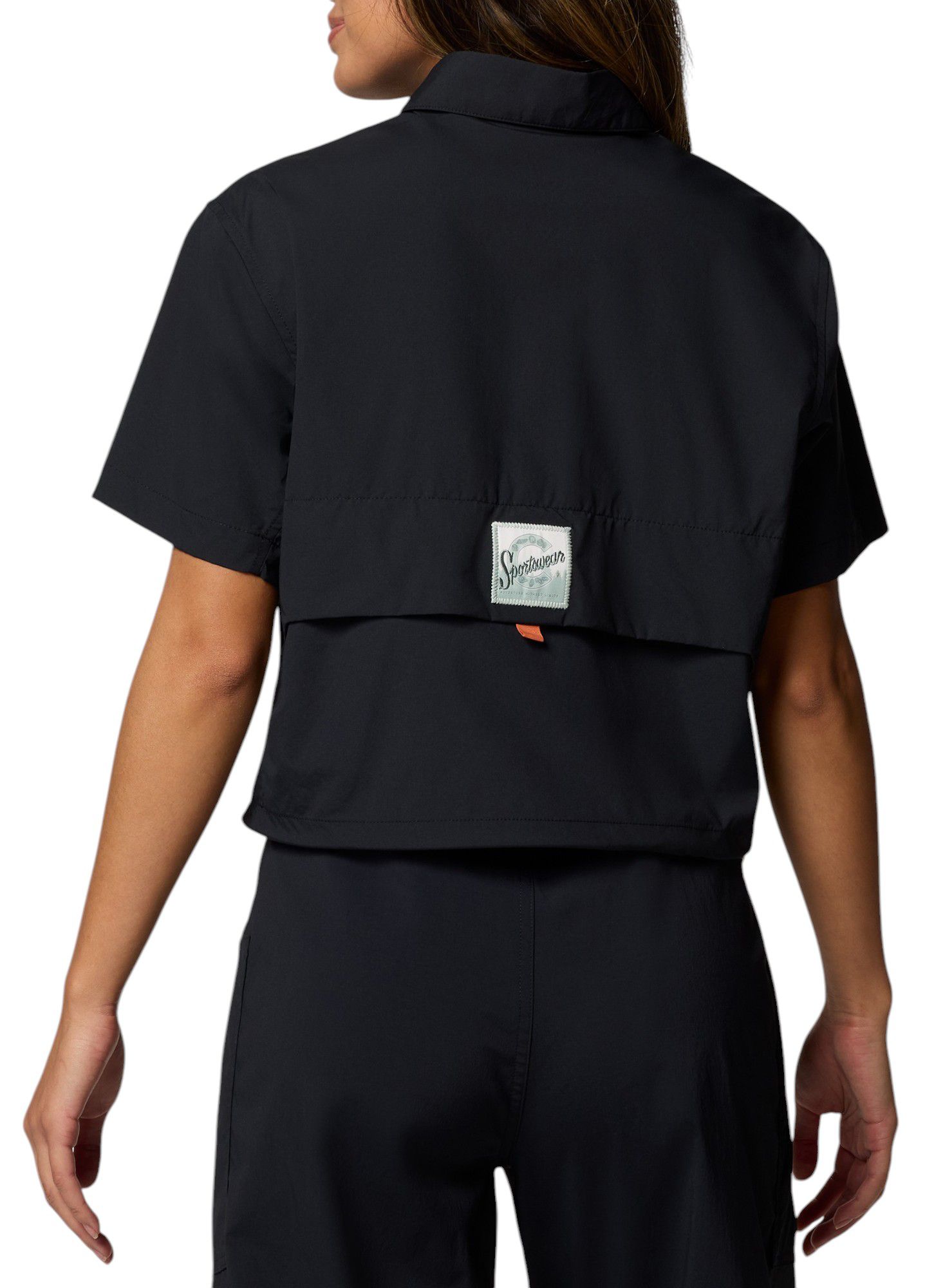 Columbia Women's Cove Beach Woven Cropped Short Sleeve Shirt product image