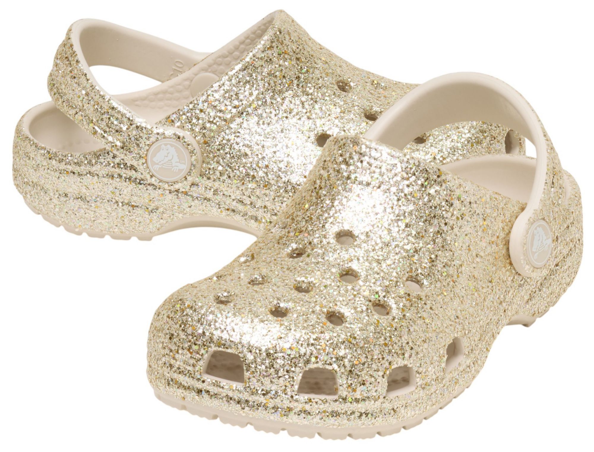 Crocs Toddler Iridescent Glitter Clogs product image