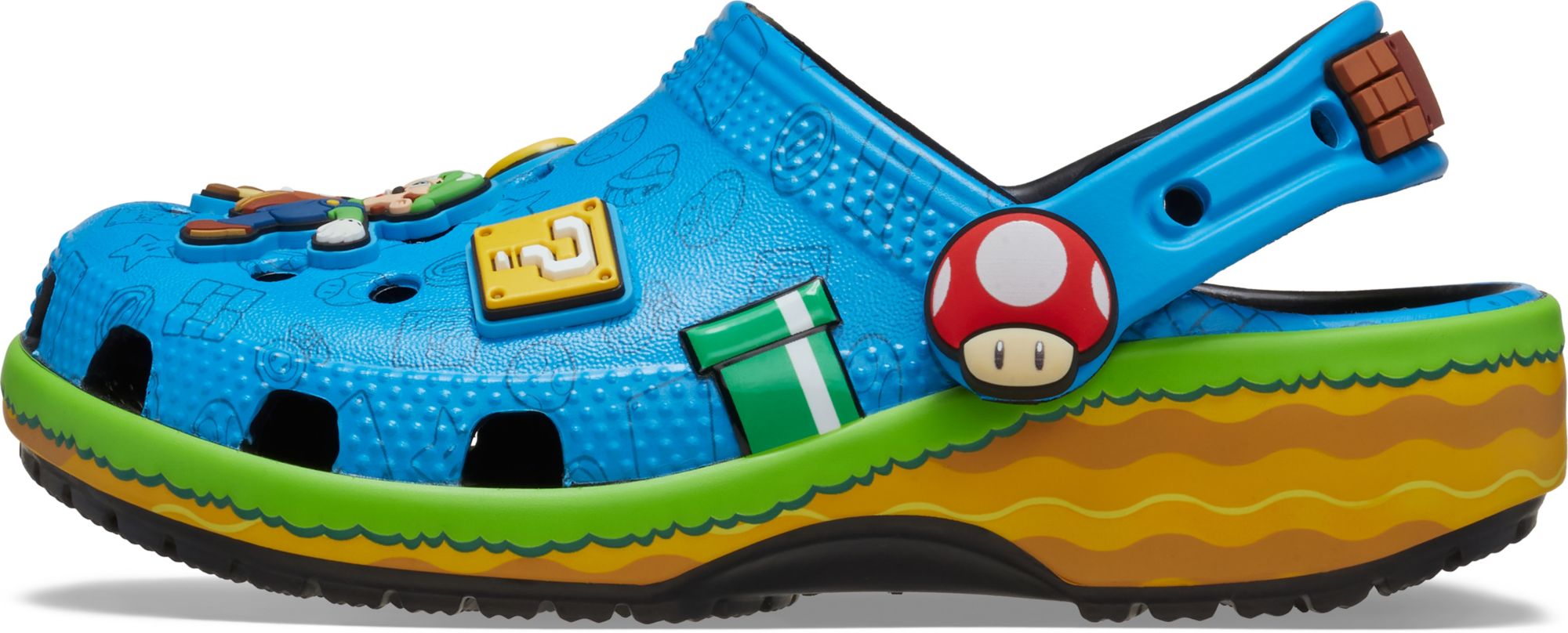 Crocs Kids Super Mario Core Classic Clogs product image
