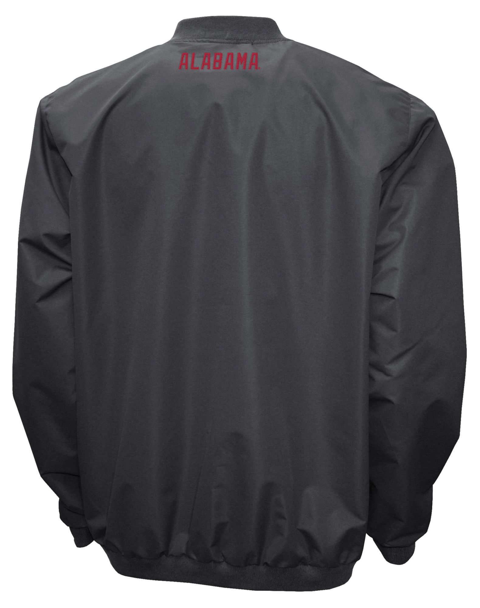 Franchise Club Men's Alabama Crimson Tide Grey Big Logo Windshell Pullover product image