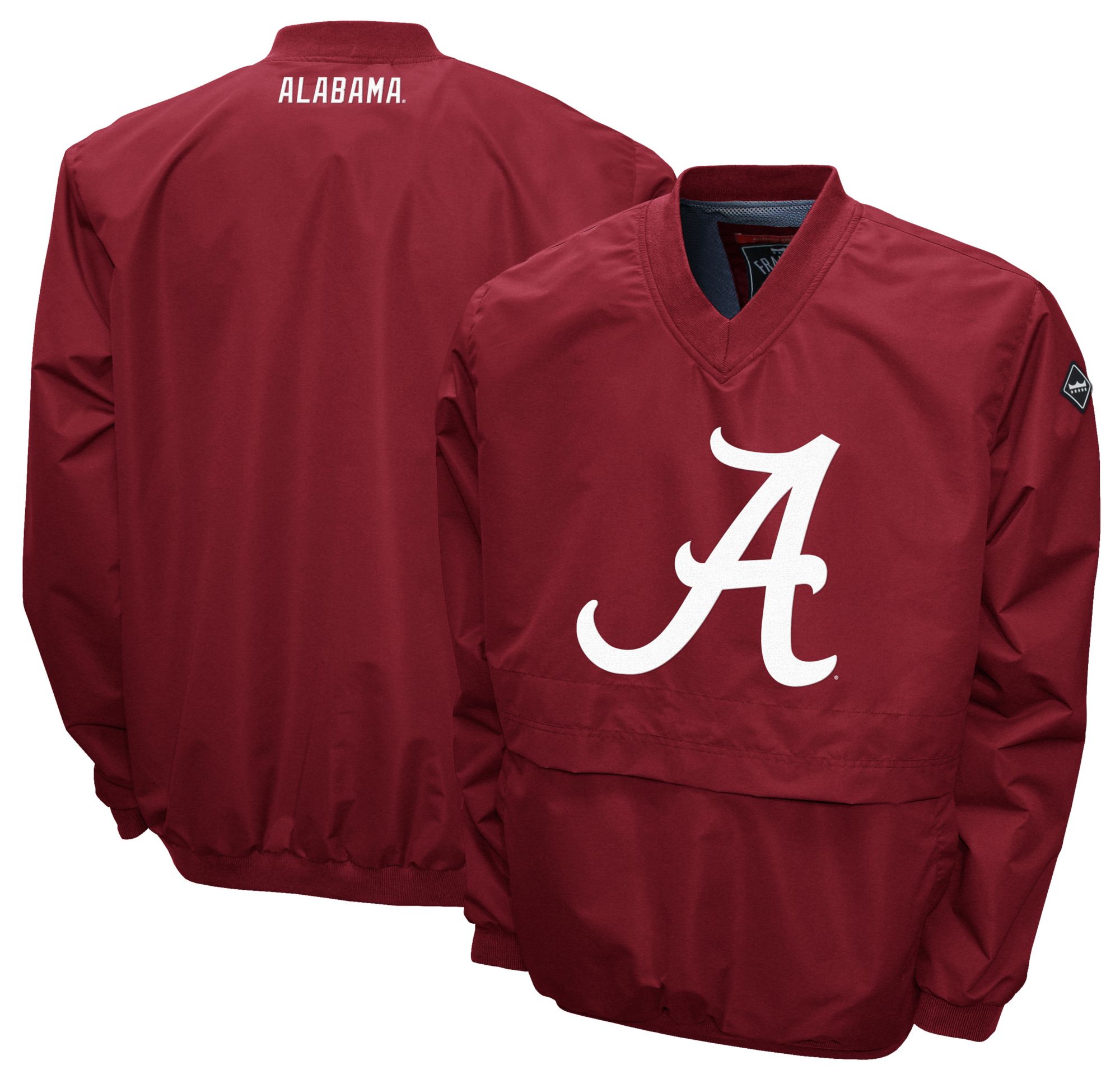 Franchise Club Men's Alabama Crimson Tide Crimson Big Logo Windshell Pullover product image