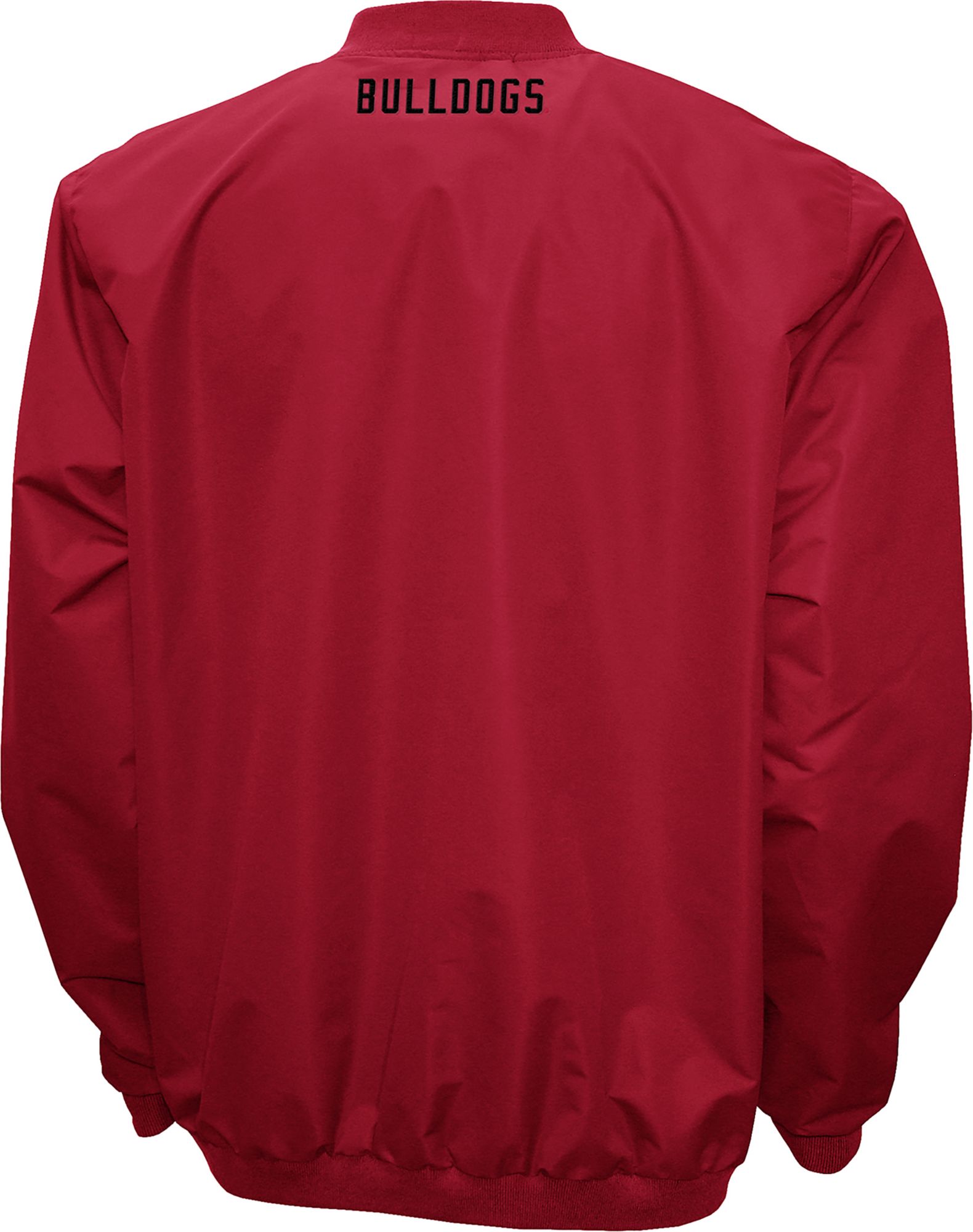 Franchise Club Men's Georgia Bulldogs Red Big Logo Windshell Pullover product image