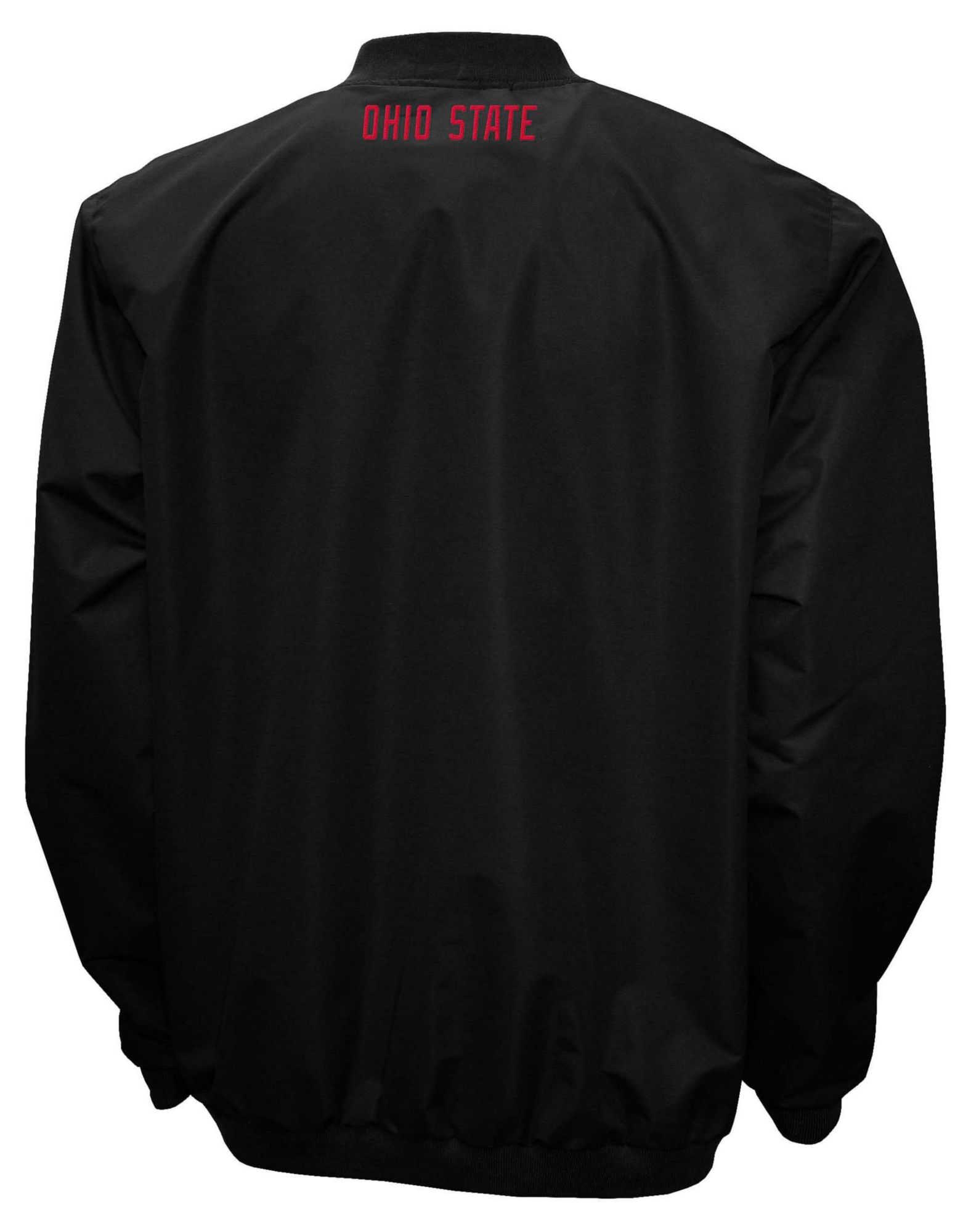 Franchise Club Men's Ohio State Buckeyes Black Big Logo Windshell Pullover product image
