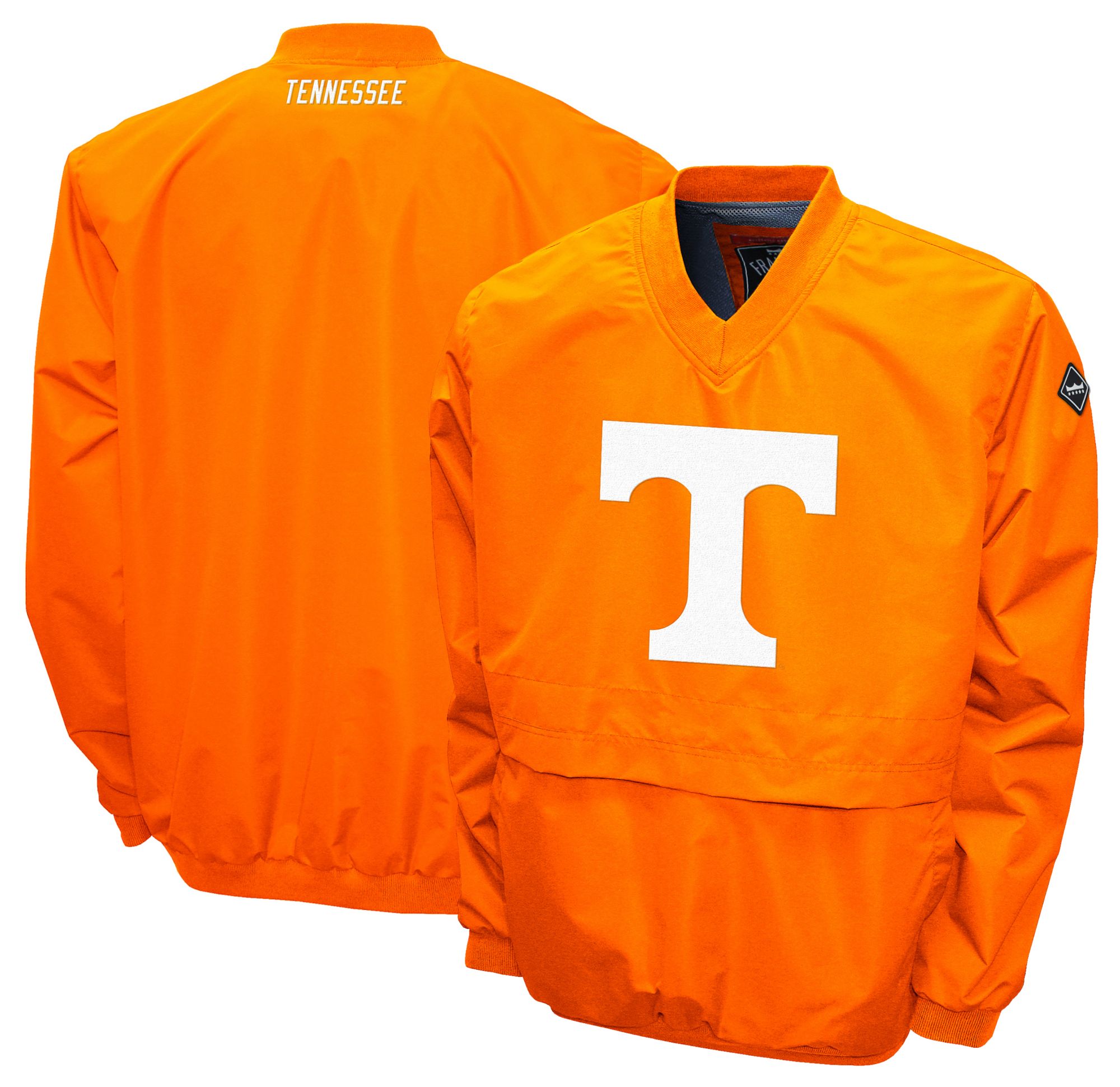 Franchise Club Men's Tennessee Volunteers Light Orange Big Logo Windshell Pullover product image