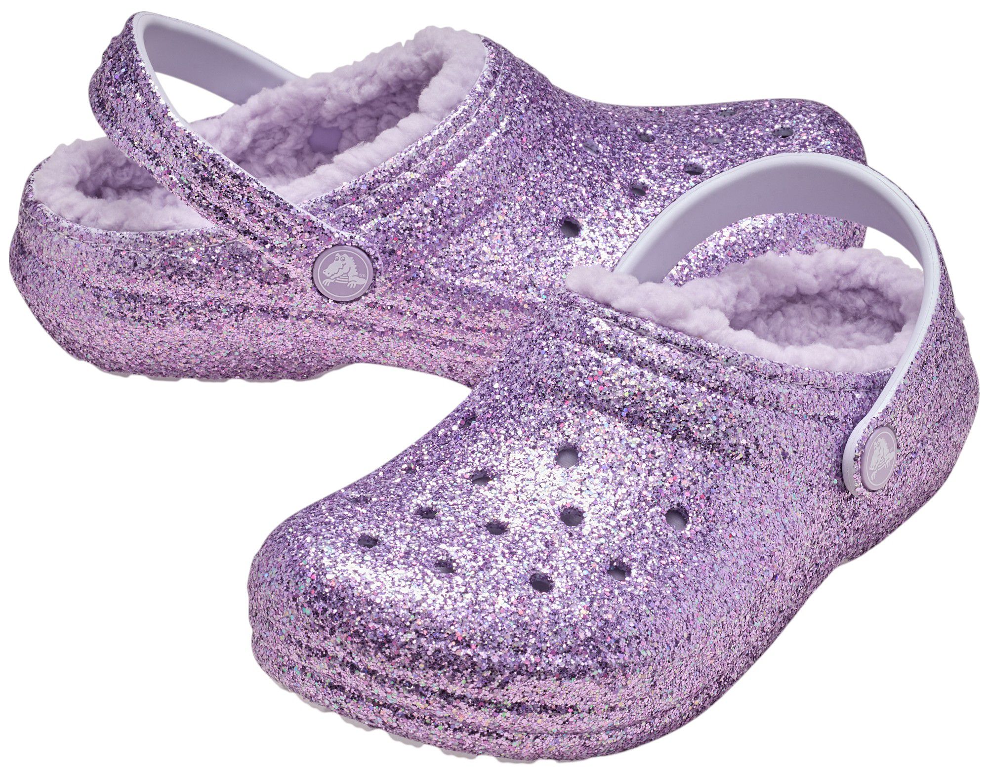 Crocs Kids Glitter Lined Chunky Clog product image