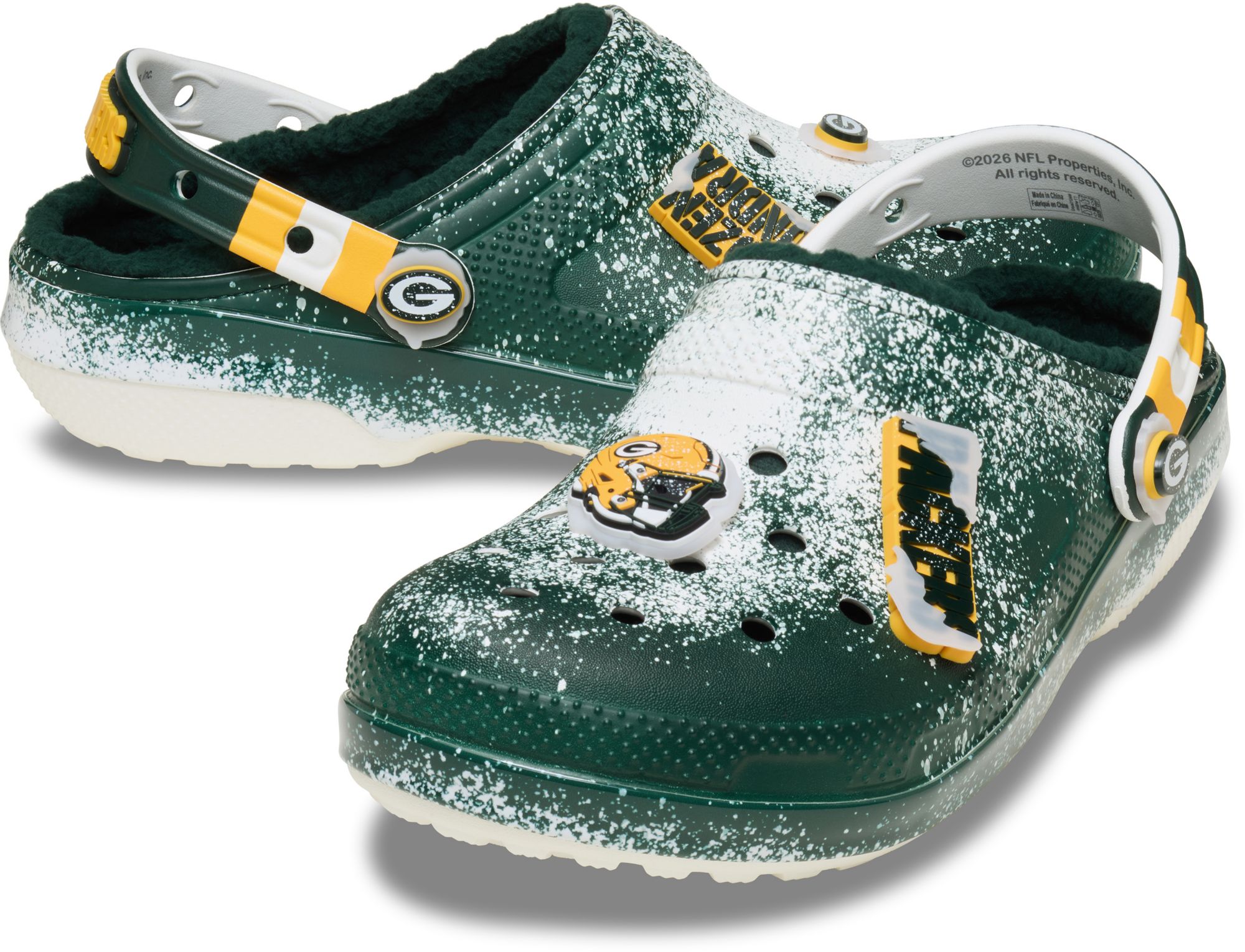 Crocs NFL Classic Green Bay Packers Lined Clogs product image