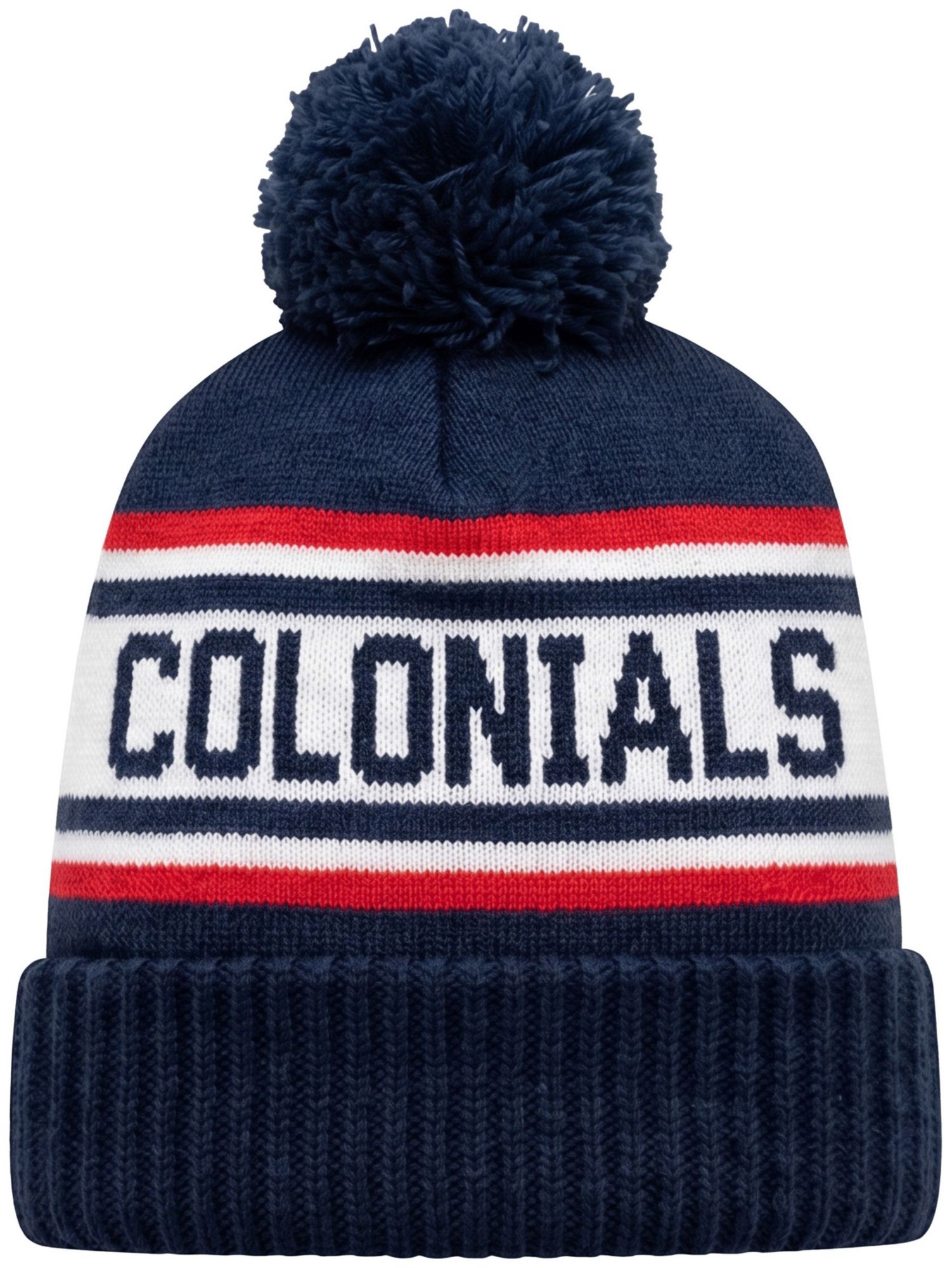 League-Legacy Adult Robert Morris Colonials Navy Pom Knit Beanie product image